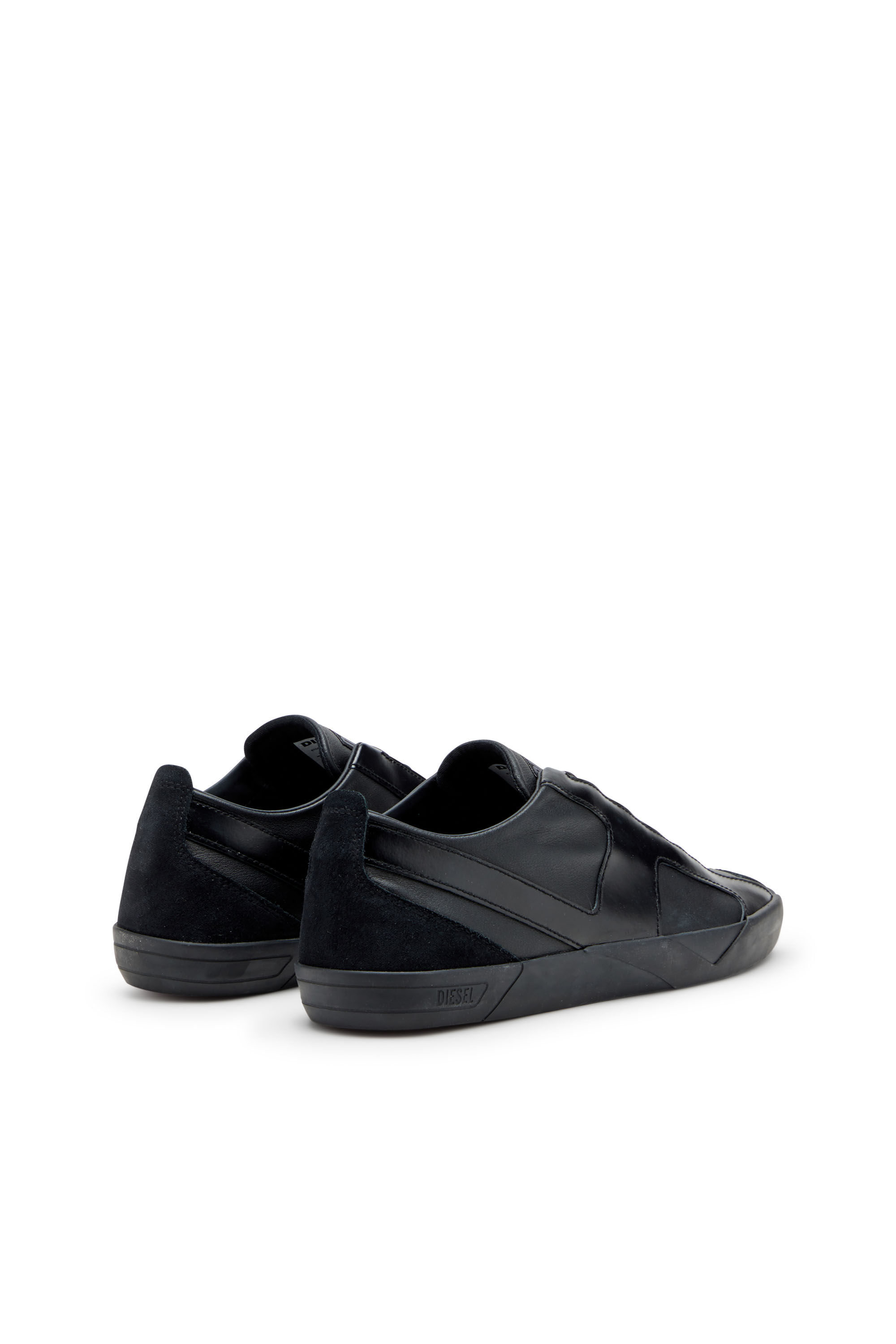 Men's S-Slante-D-Sneakers in suede and leather with D logo | Black