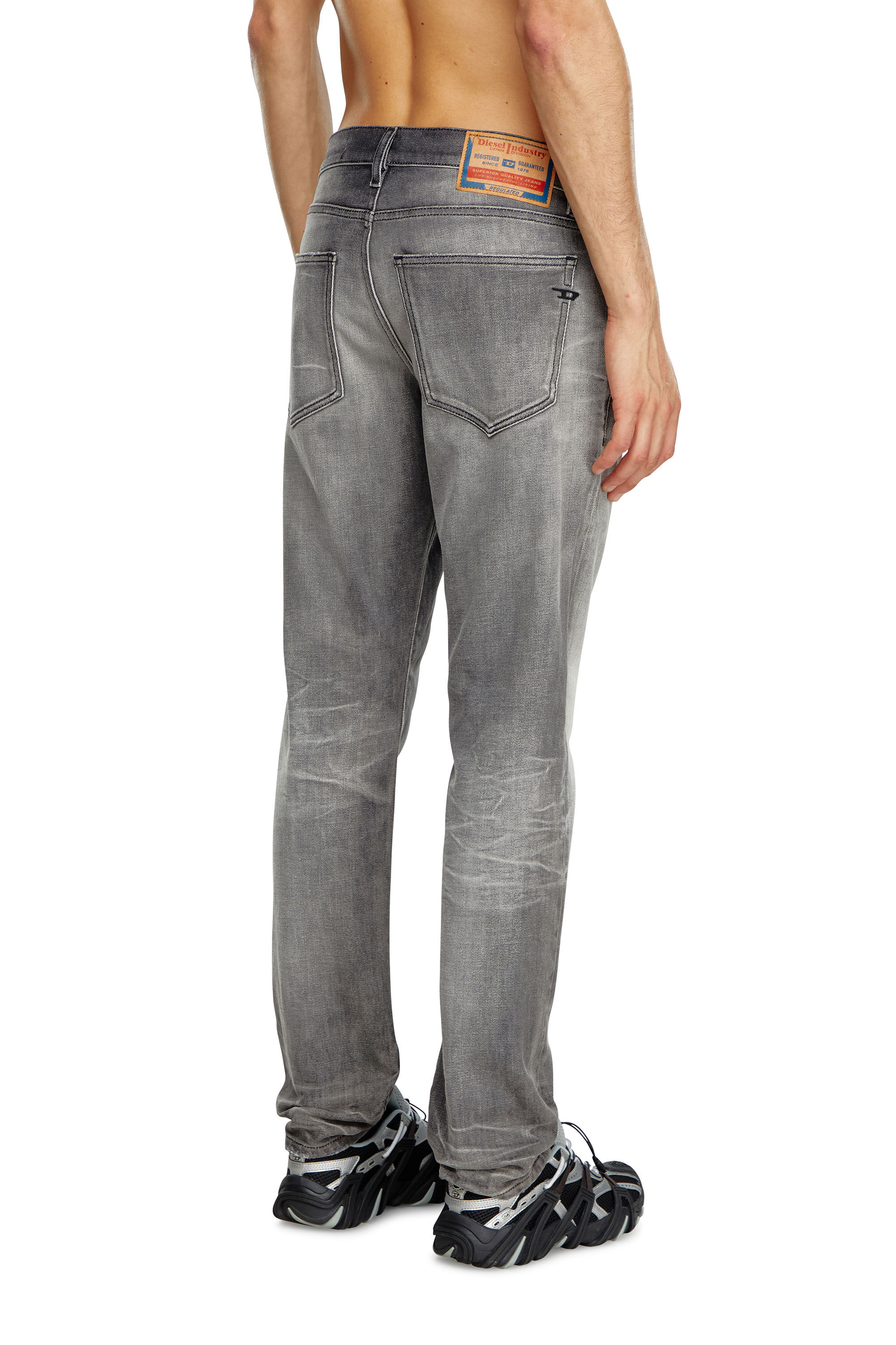 Diesel - Slim Jeans 2019 D-Strukt 09J58 Homme, Gris foncé - Image 4