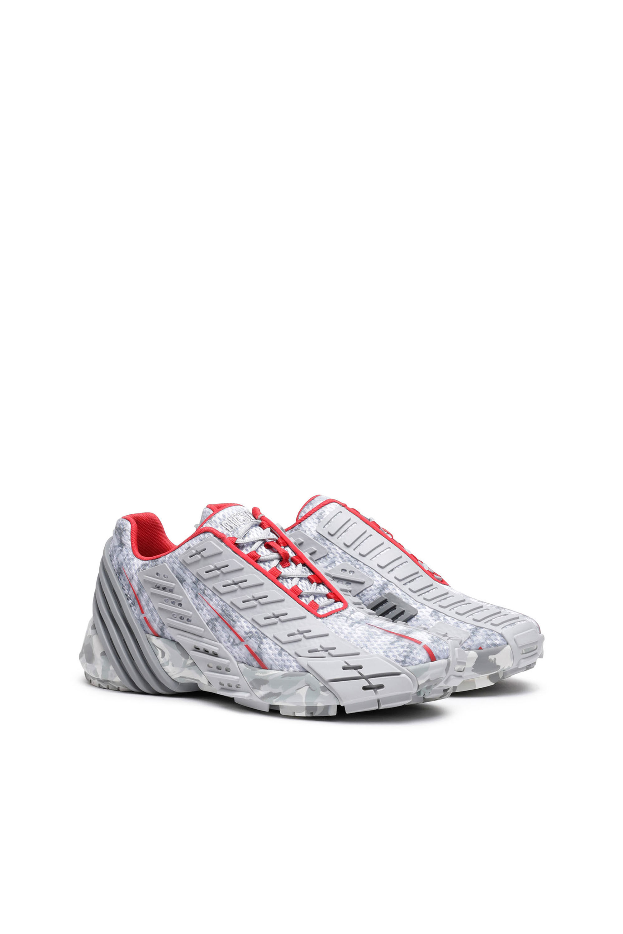 Diesel - S-PROTOTYPE LOW W, S-Prototype Low W - Sneakers en mesh avec superpositions en caoutchouc Femme in Polychrome - 2