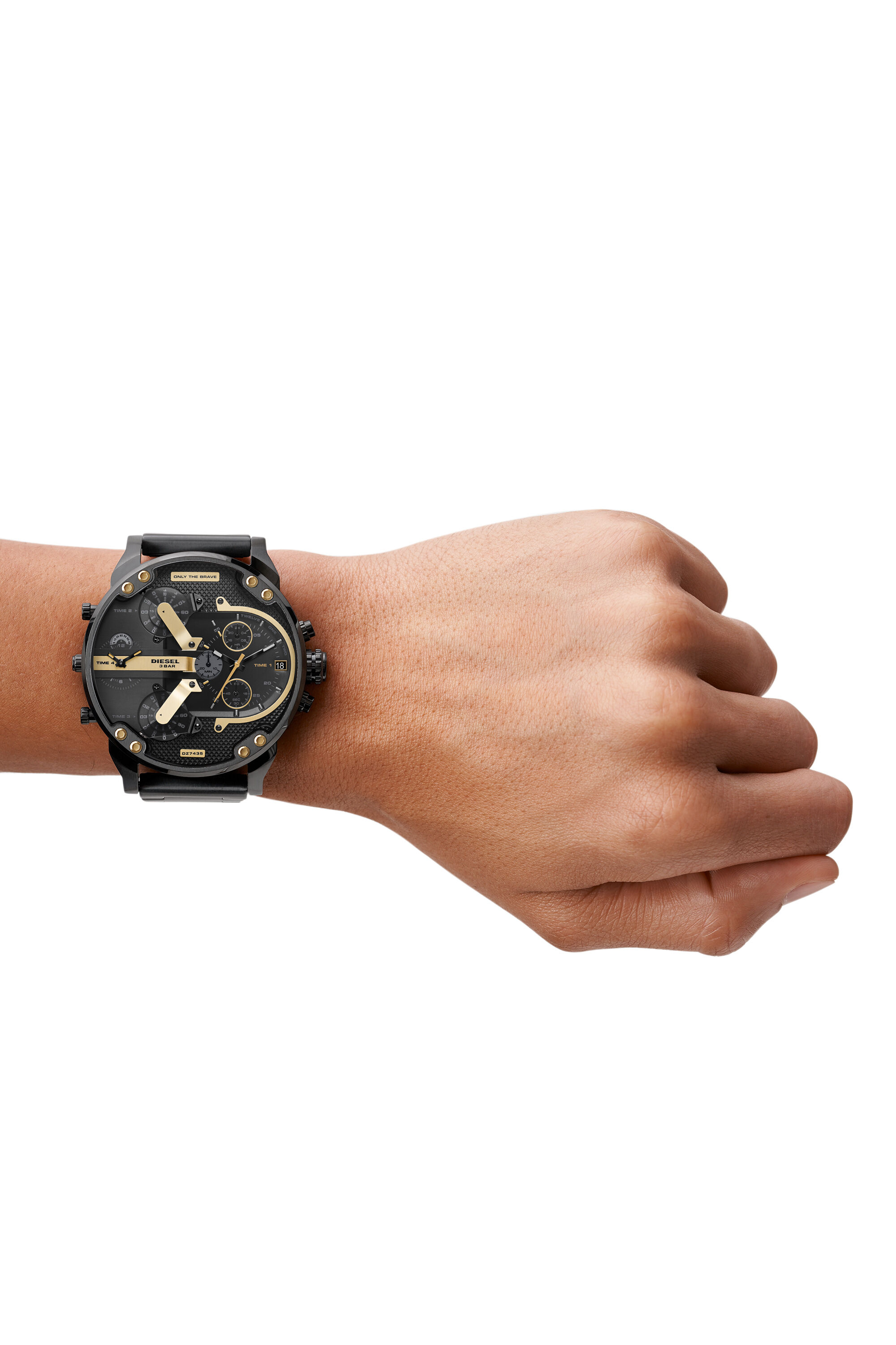 Diesel - DZ7435, Male's Mr. Daddy 2.0 chronograph black stainless steel watch in Black - 4