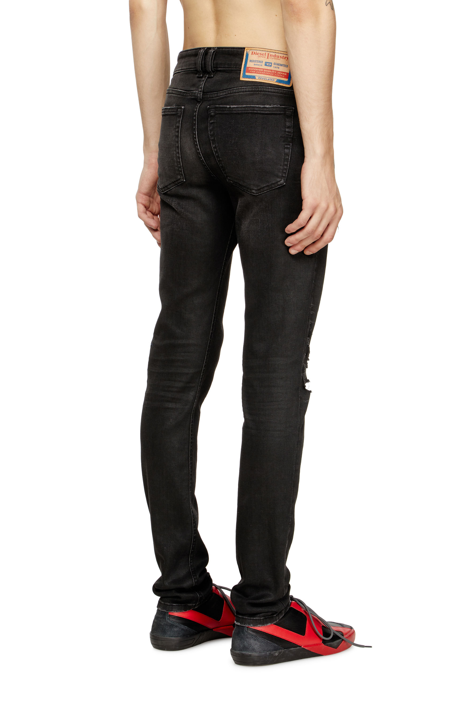 Men's Skinny Jeans | Black/Dark grey | Diesel 1979 Sleenker