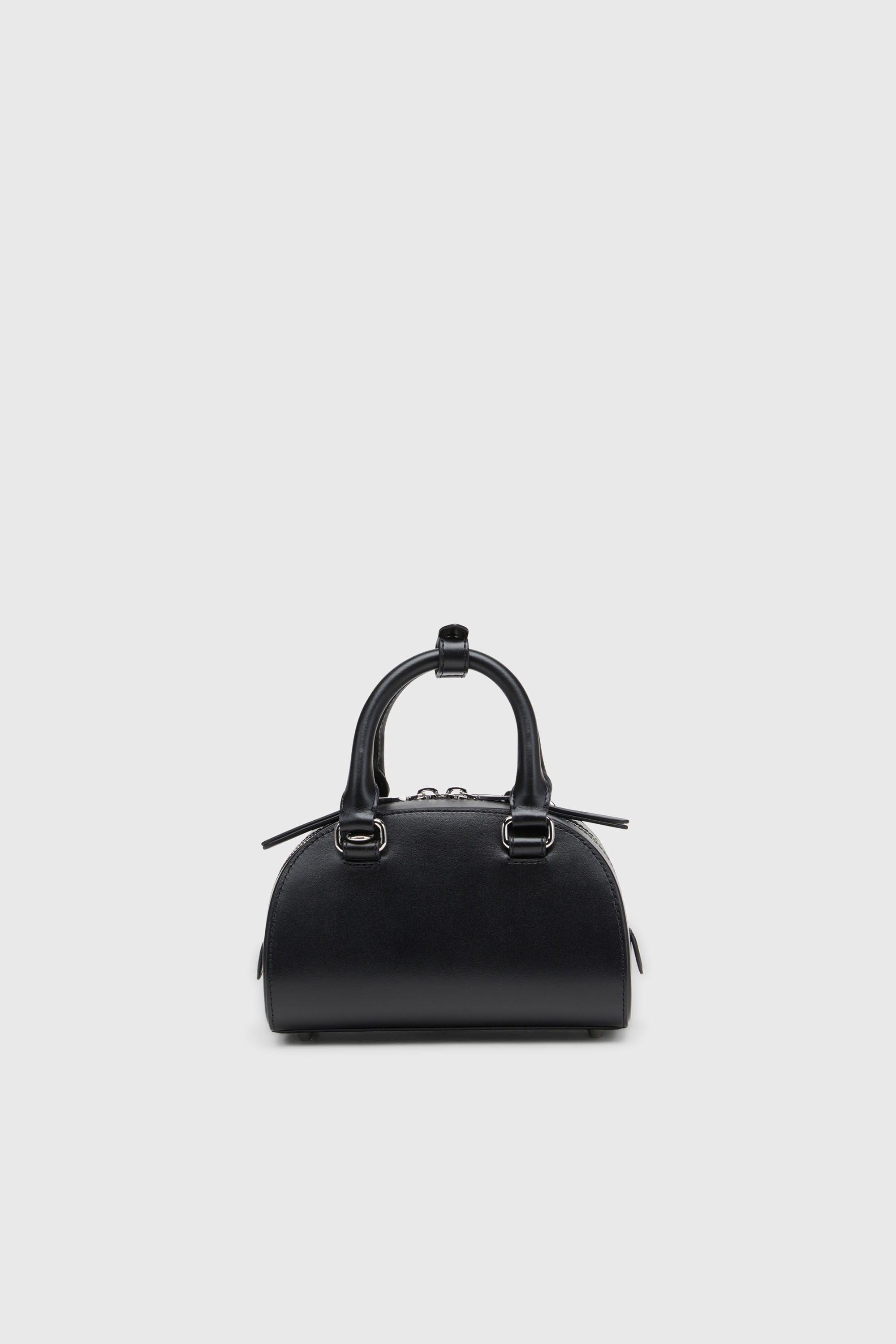 DIESEL ディーゼル 1DR ビジュー ロゴプレート ショルダーバッグ 黒 Mini Bowler Bag: Leather Purse with D Logo | Diesel® US {{Country}}
