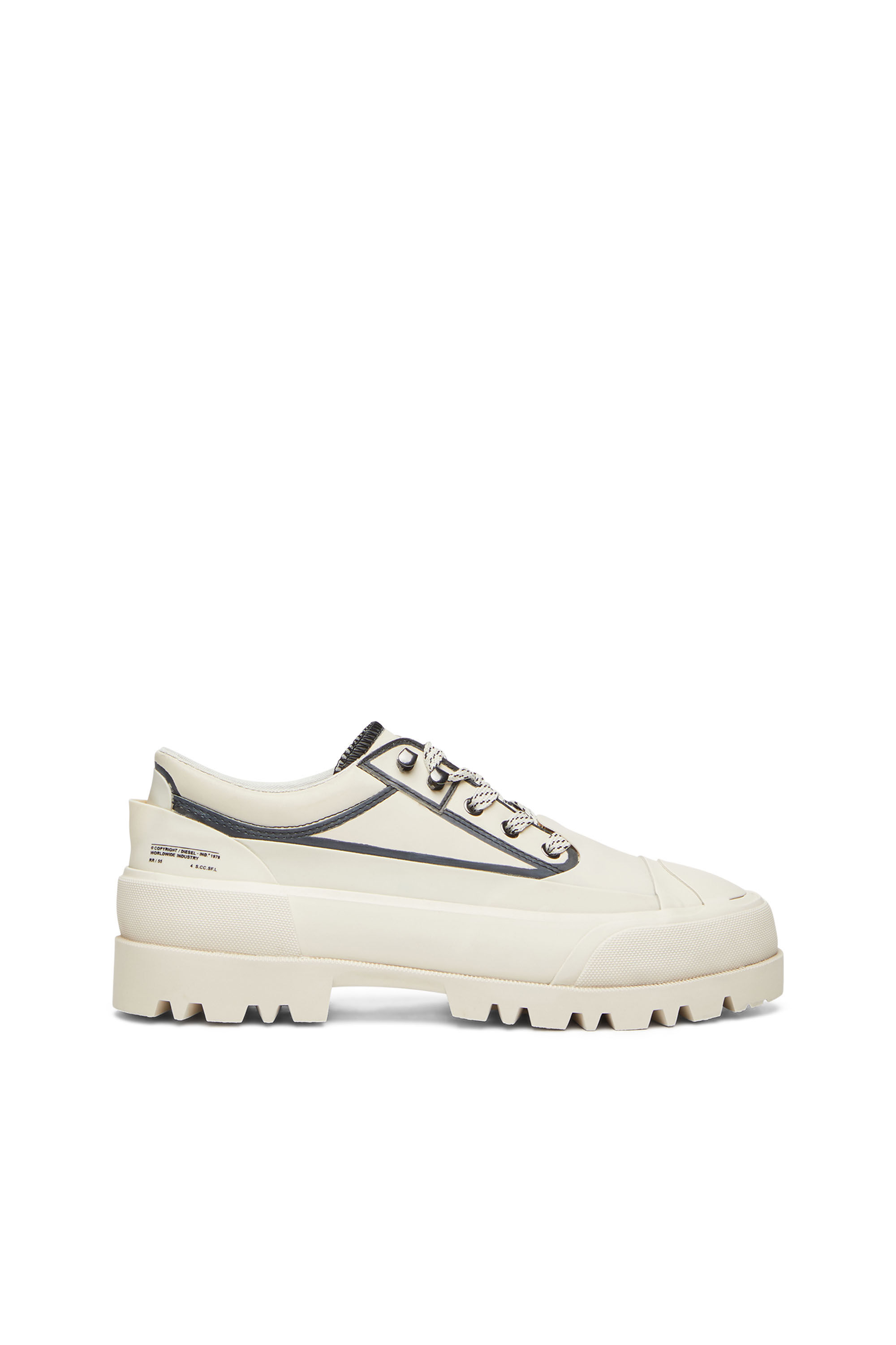 Diesel - D-HIKO SH X, D-Hiko SH X - Chaussure rangers en cuir et caoutchouc Homme in Polychrome - 1