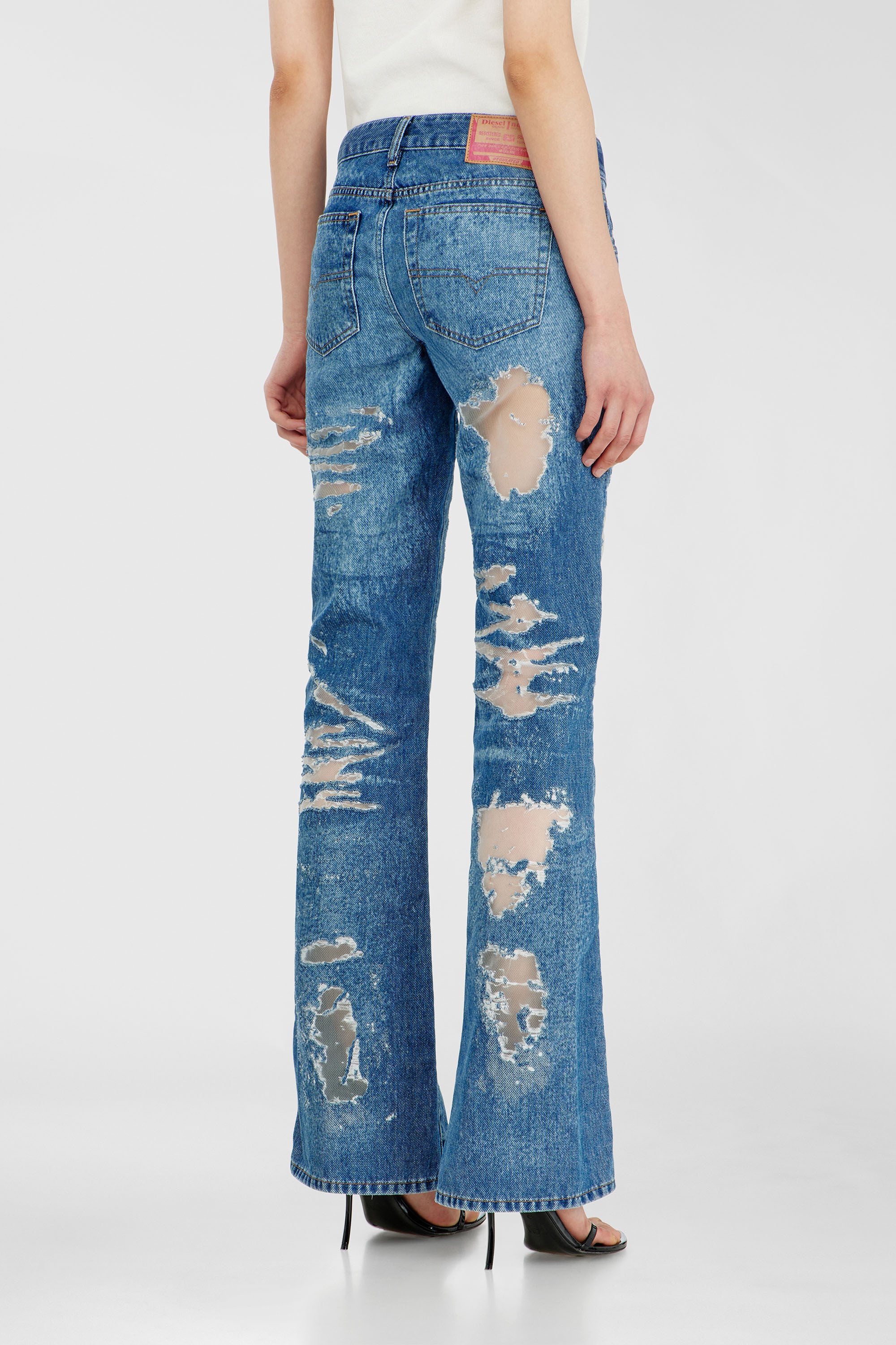 Women's Bootcut Jeans | Low Waist 1969 D-Ebbey | Medium blue
