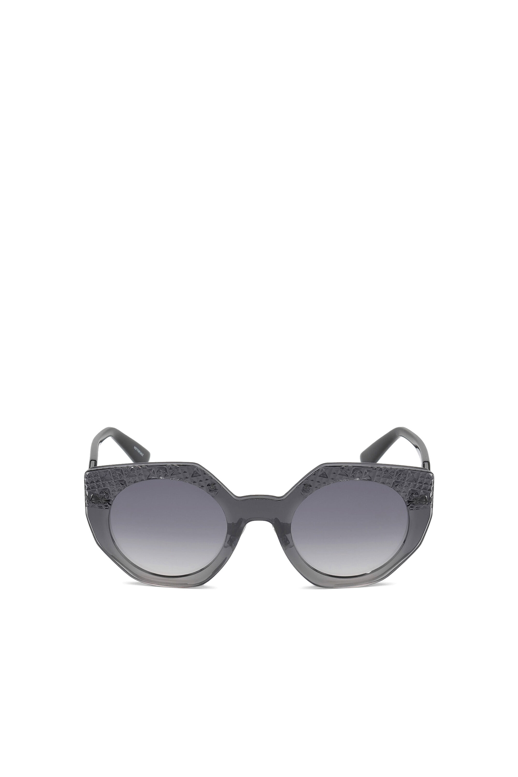 Diesel - DL0258, Female's Geometric shape eyewear in Grey - 1