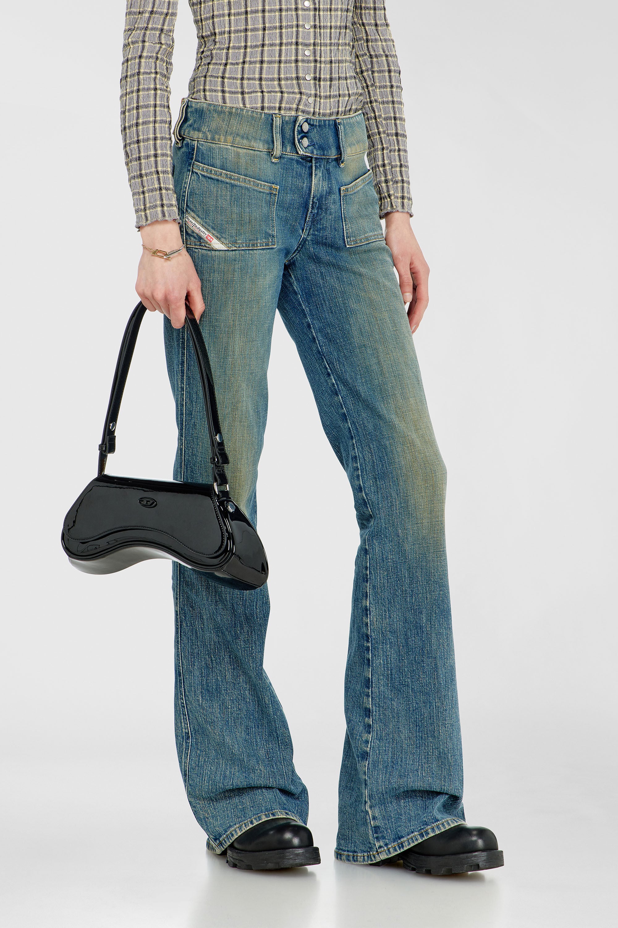 Diesel - Bootcut Jeans D-Hush 007EJ Mujer, Azul medio - 7