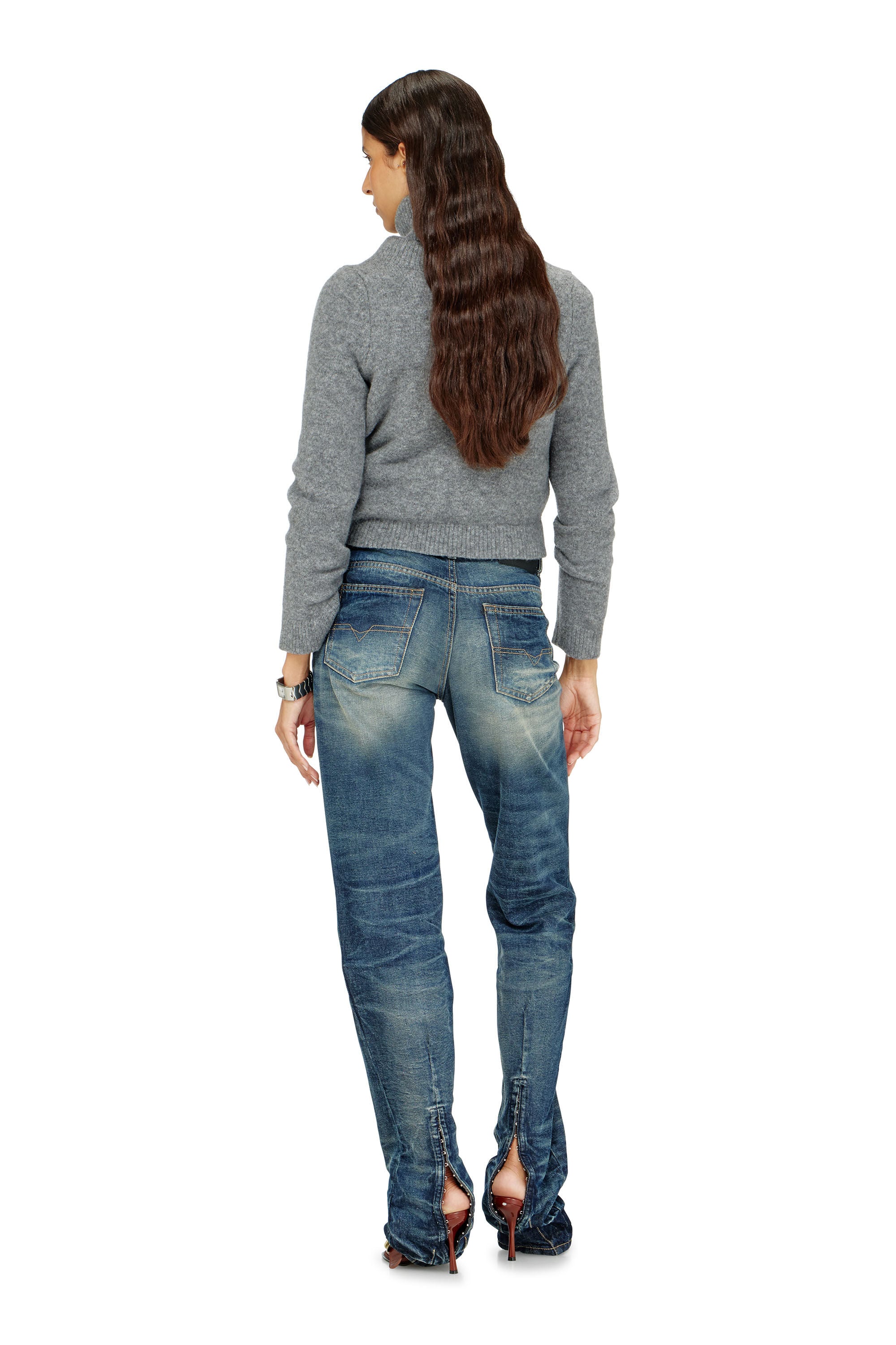 Diesel - Female's Regular Jeans D-Heel 0DBFC, Medium Blue - 3
