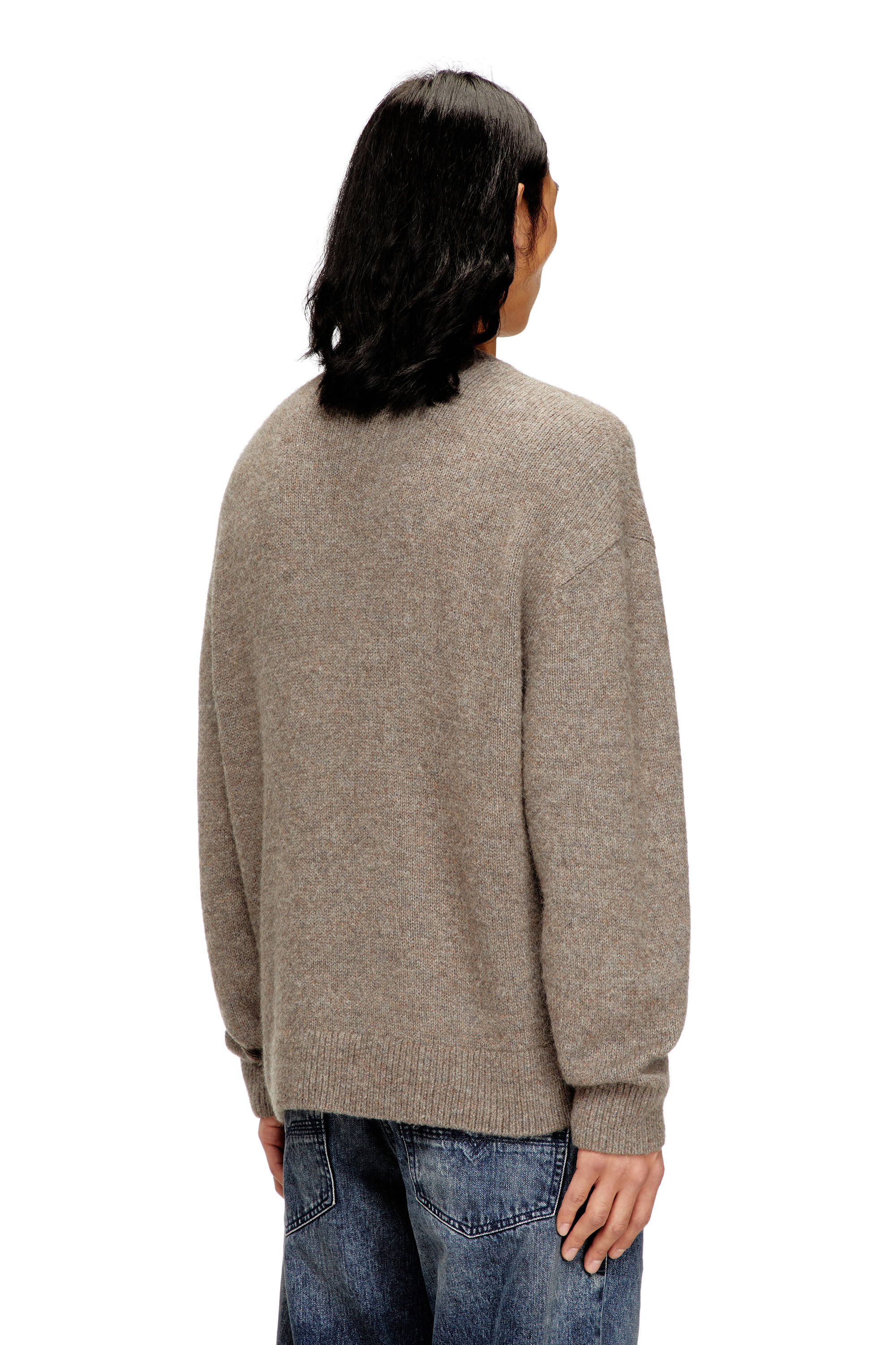 Men's Jumper in wool and alpaca blend | Beige | Diesel US