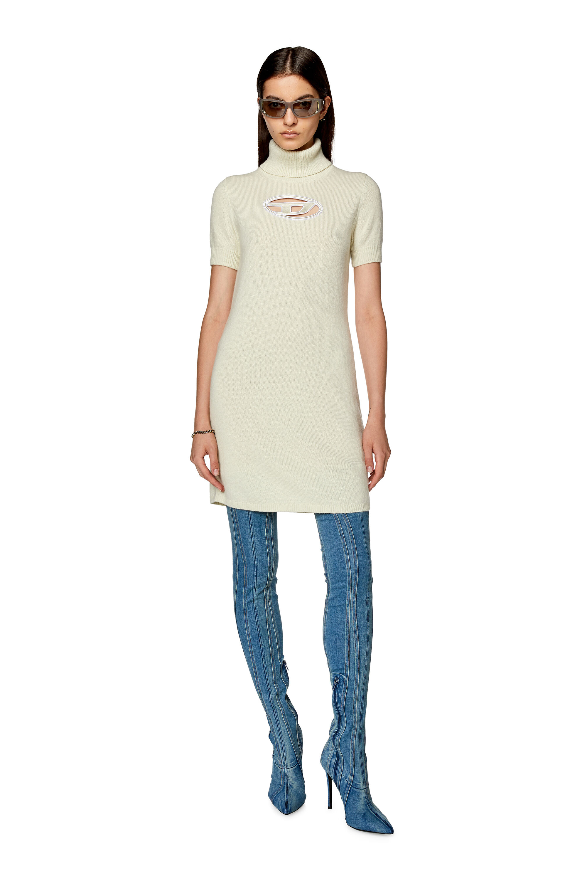 Diesel - D-YUCCA OTK, Female's D-Yucca Otk - Over-the-knee boots in denim in Blue - 6