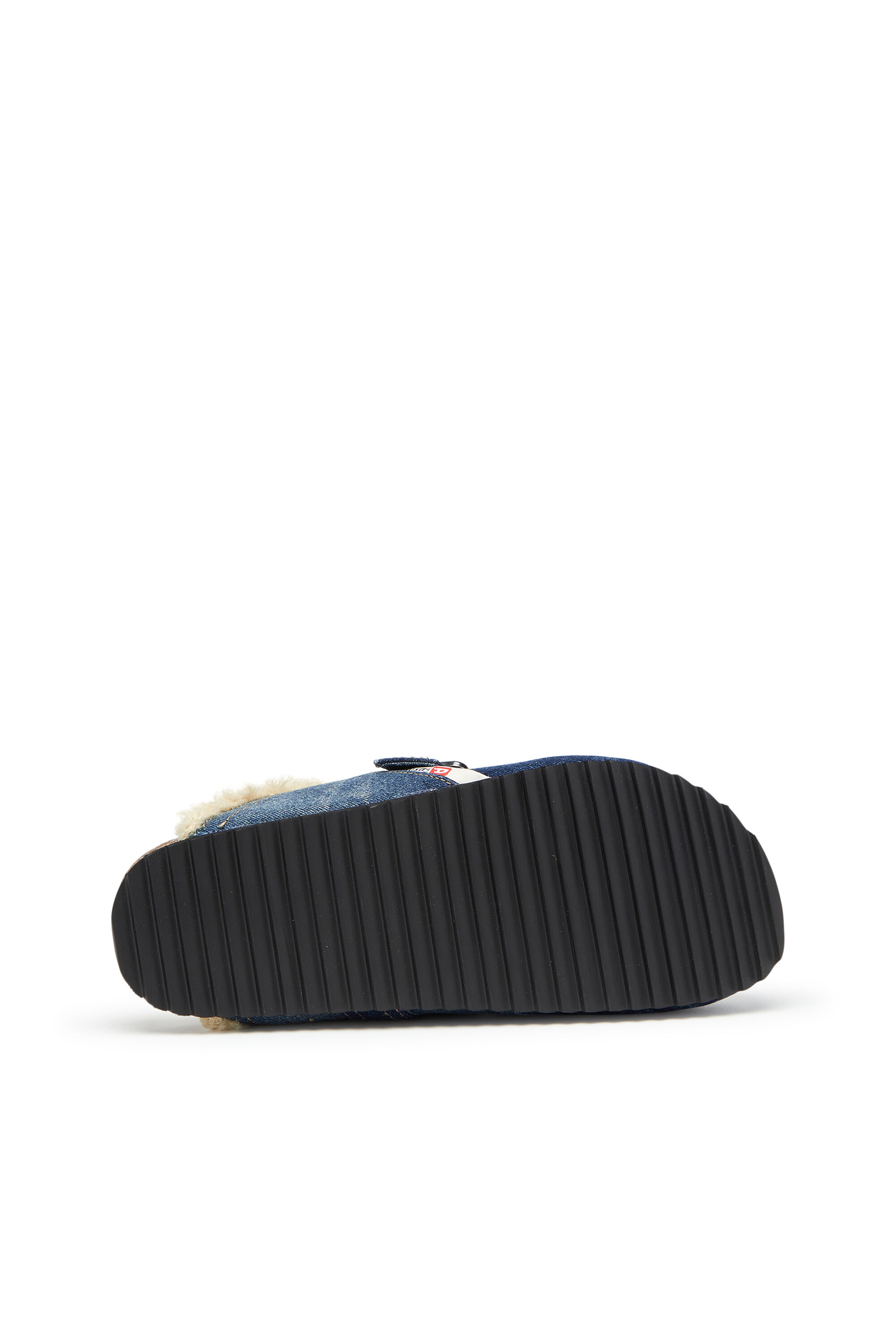 Diesel - D-WOODSTOCK X, Male's D-Woodstock-Denim mules with fluffy lining in Blue - 5