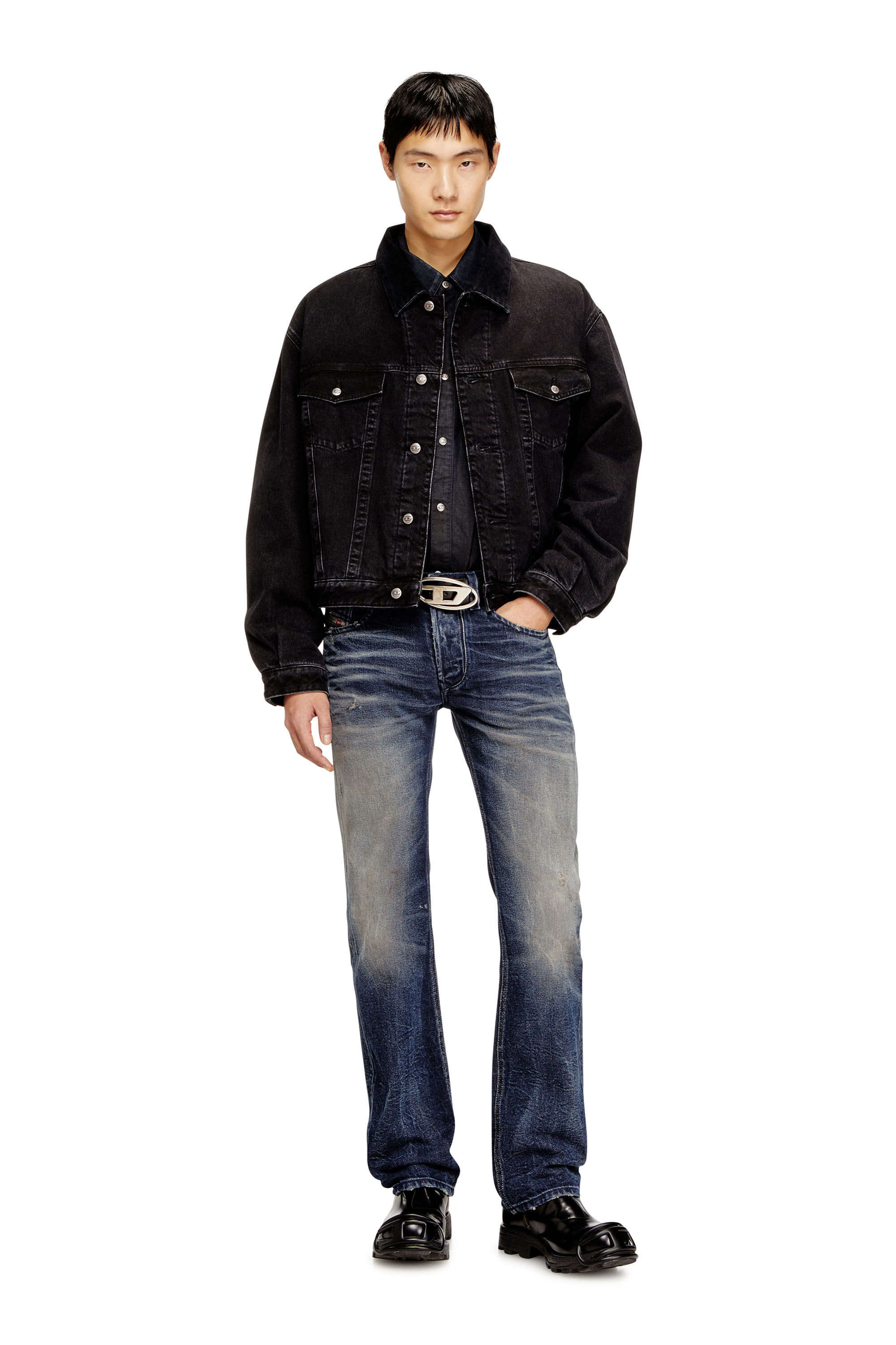 Men's Regular Jeans | Dark Blue | Diesel 1985 Larkee