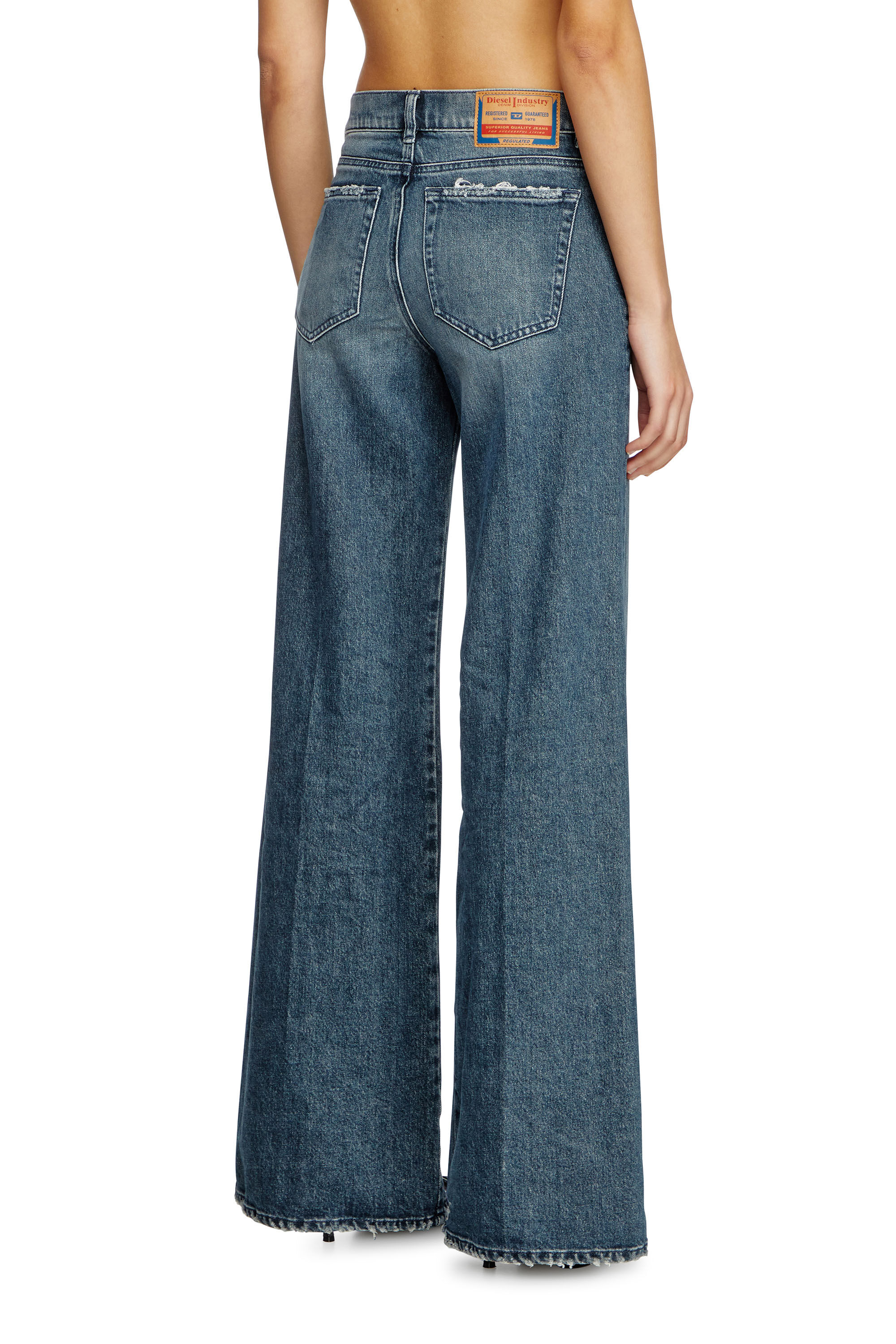 デニム・ジーパン flare jeans 1978 d-akemi 007y7 Women's Flare Jeans | Medium Blue | Diesel 1978 D-Akemi