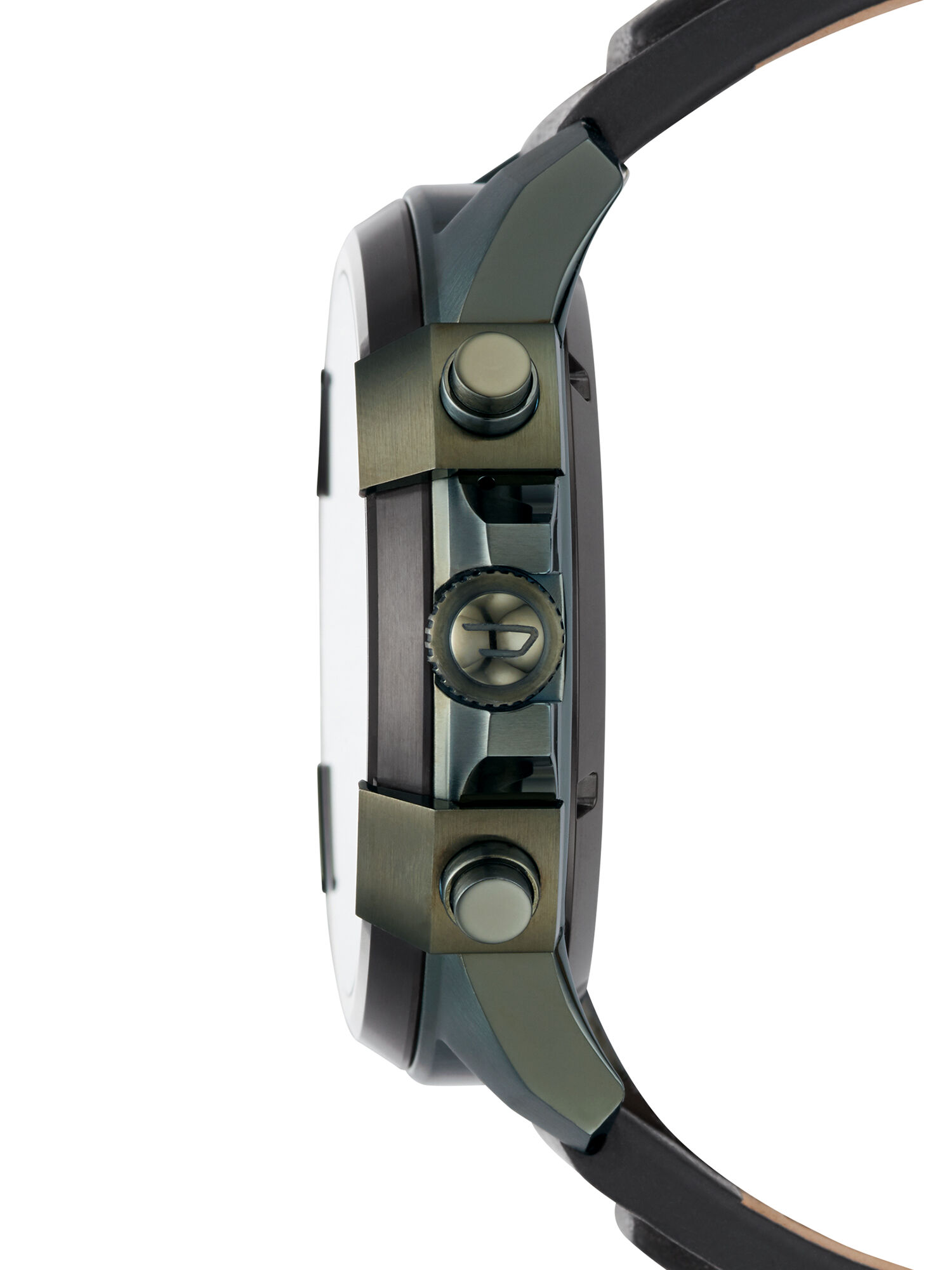 Diesel - DT2003, Smartwatch con pantalla táctil y correa en piel, 48 mm Hombre in Verde - 3