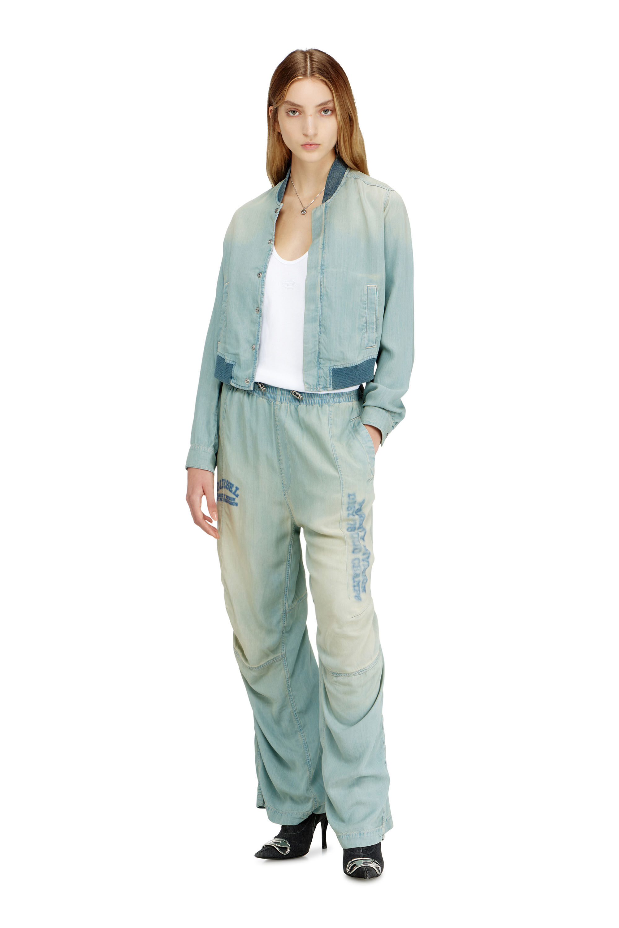 Diesel - Relaxed Jeans D-Pari 0ADCF Unisex, Azul Claro - 6