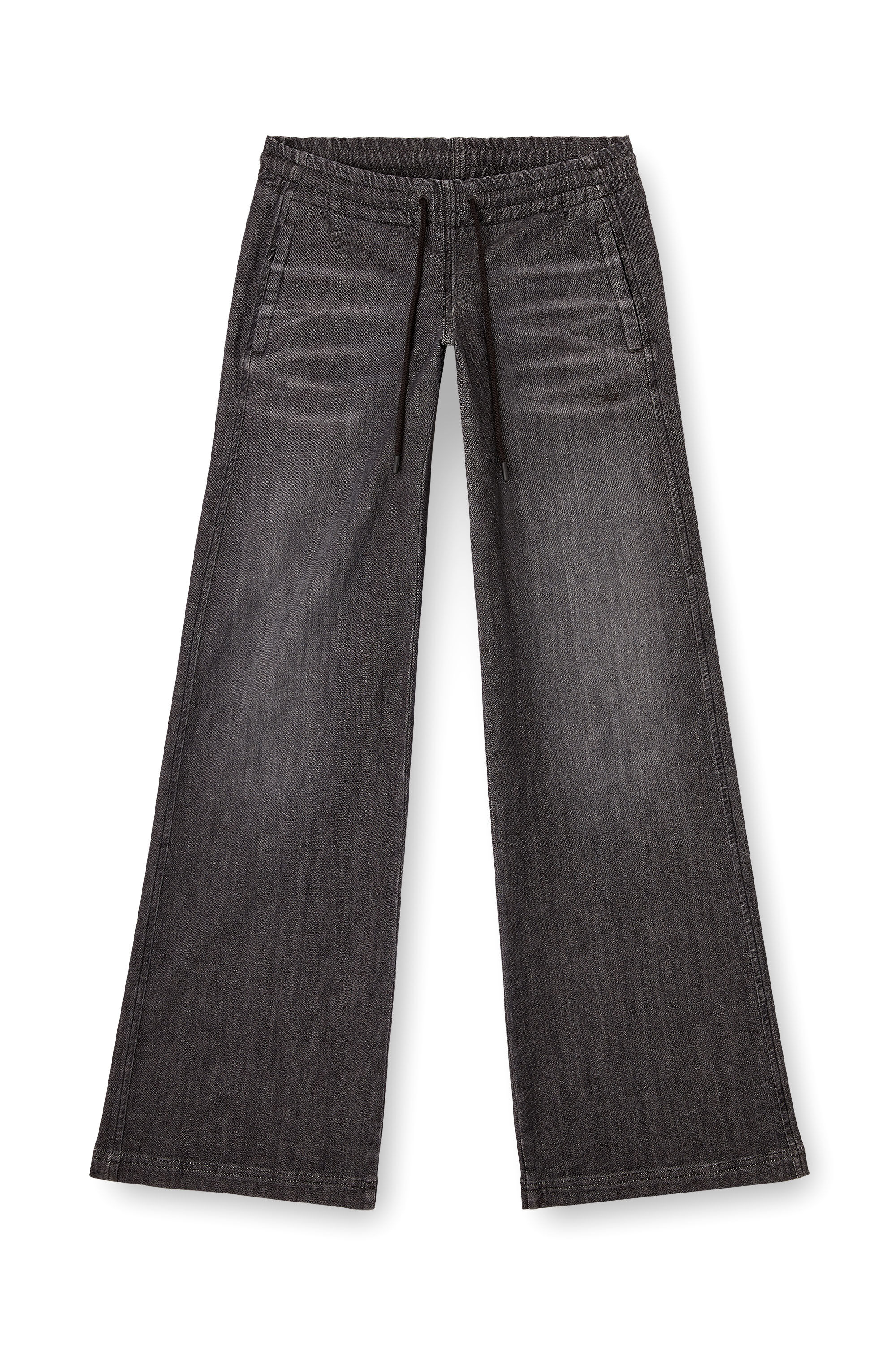 Women's Relaxed Jeans | Black/Dark grey | Diesel 2078 D-Ainty