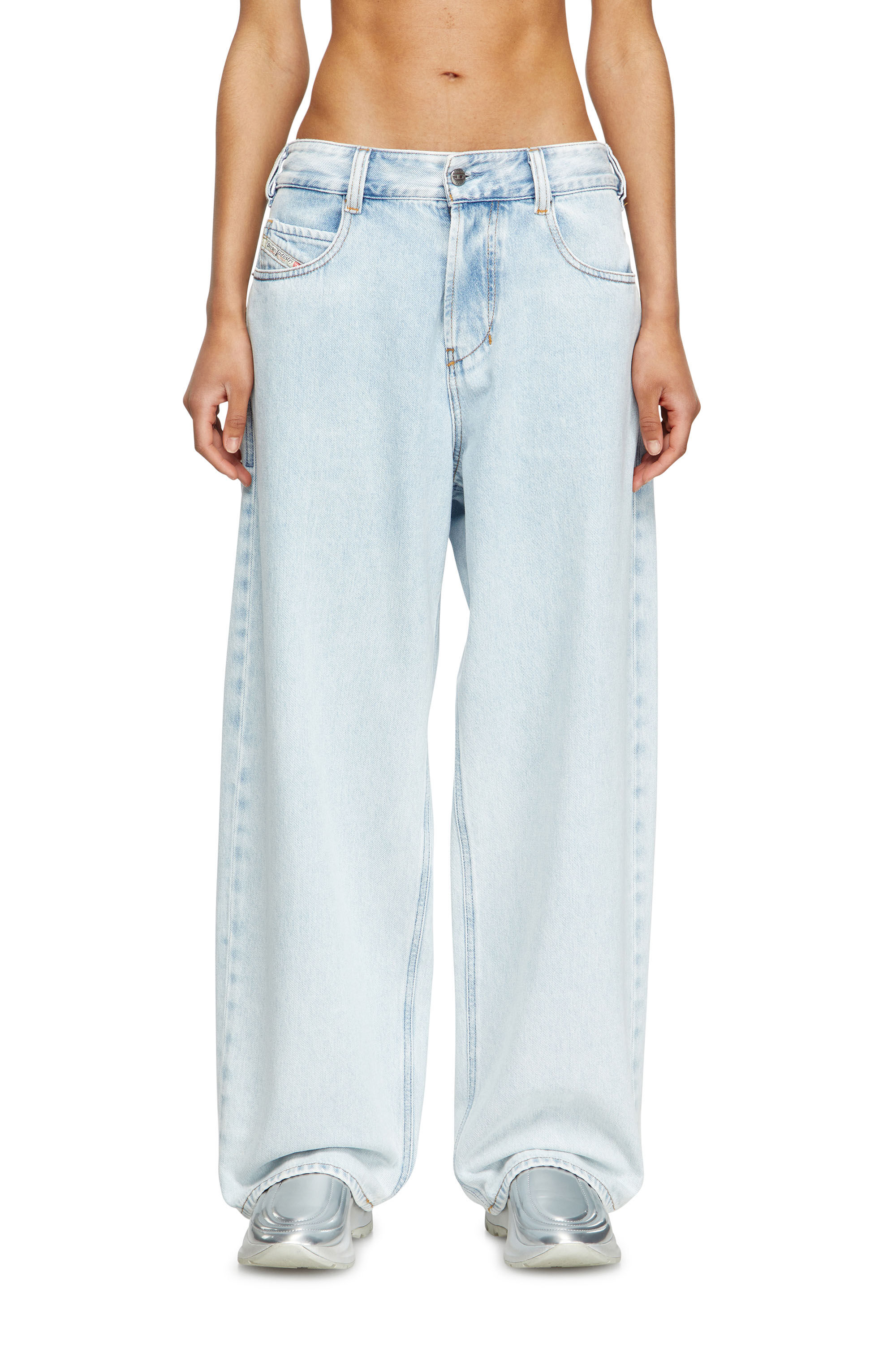 Diesel - Relaxed Jeans 1997 D-Enim 09M74 Mixte, Bleu Clair - Image 6