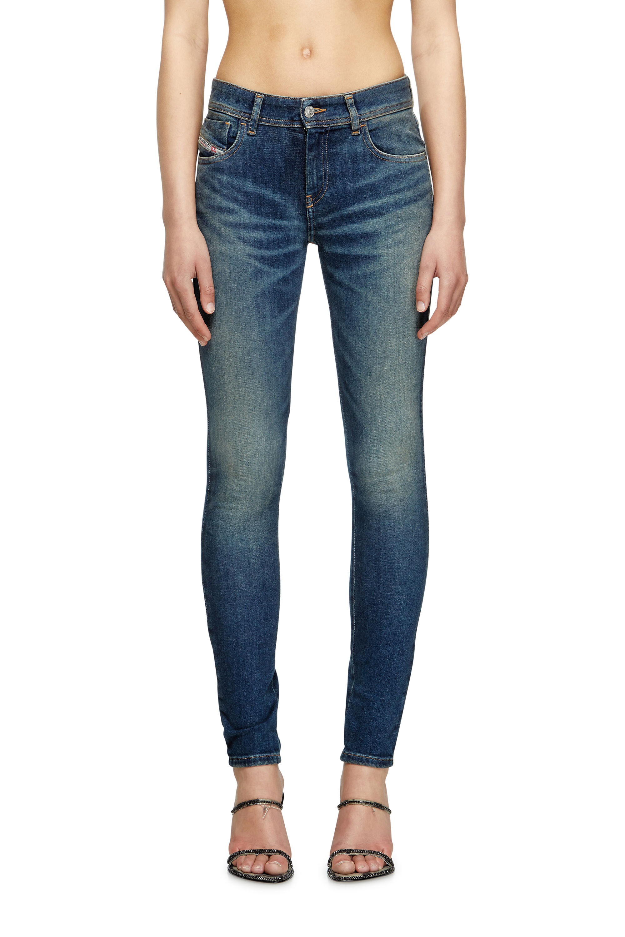 Women's Skinny Jeans | Medium blue | Diesel 2017 Slandy