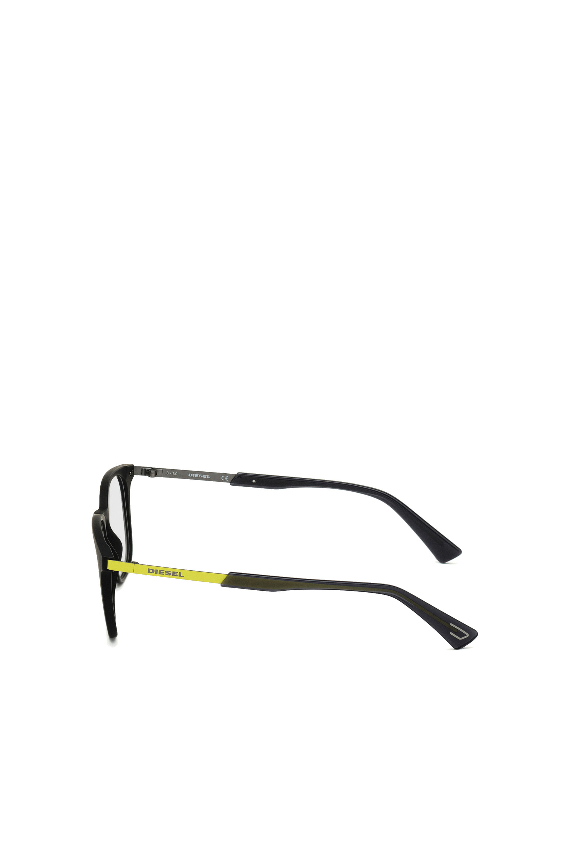 Diesel - DL5349, Unisex's Unisex eyewear with a square silhouette in Black/Green - 4