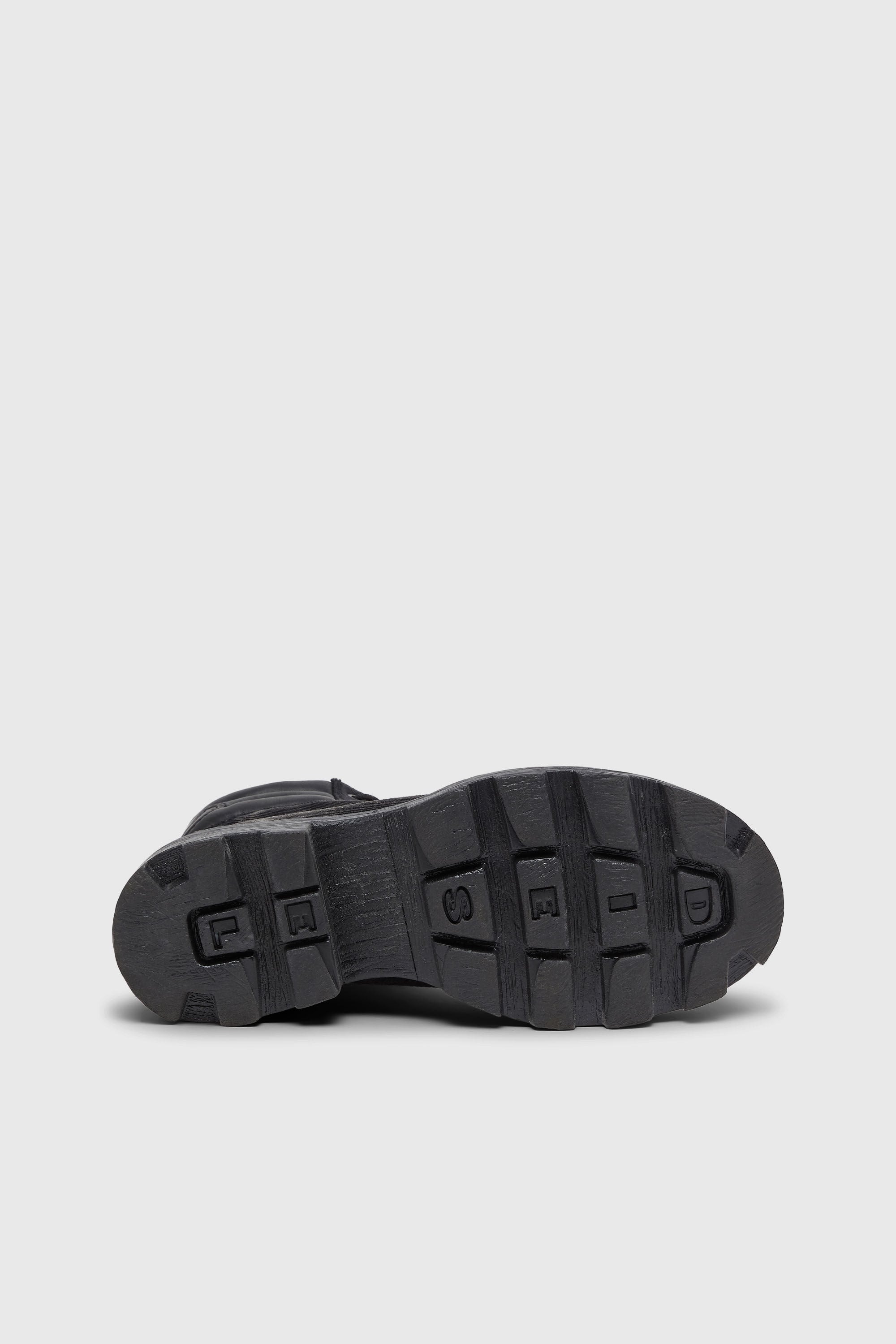 Diesel - D-HAMMER LACE UP, Male's D-Hammer-Combat boots in denim and leather in Black - 5