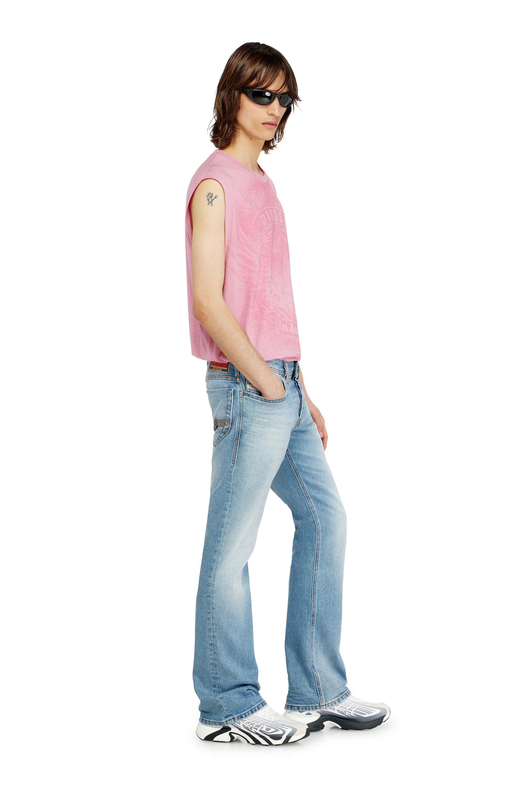 Men's Bootcut Jeans | Light Blue | Diesel 2007 Zatiny