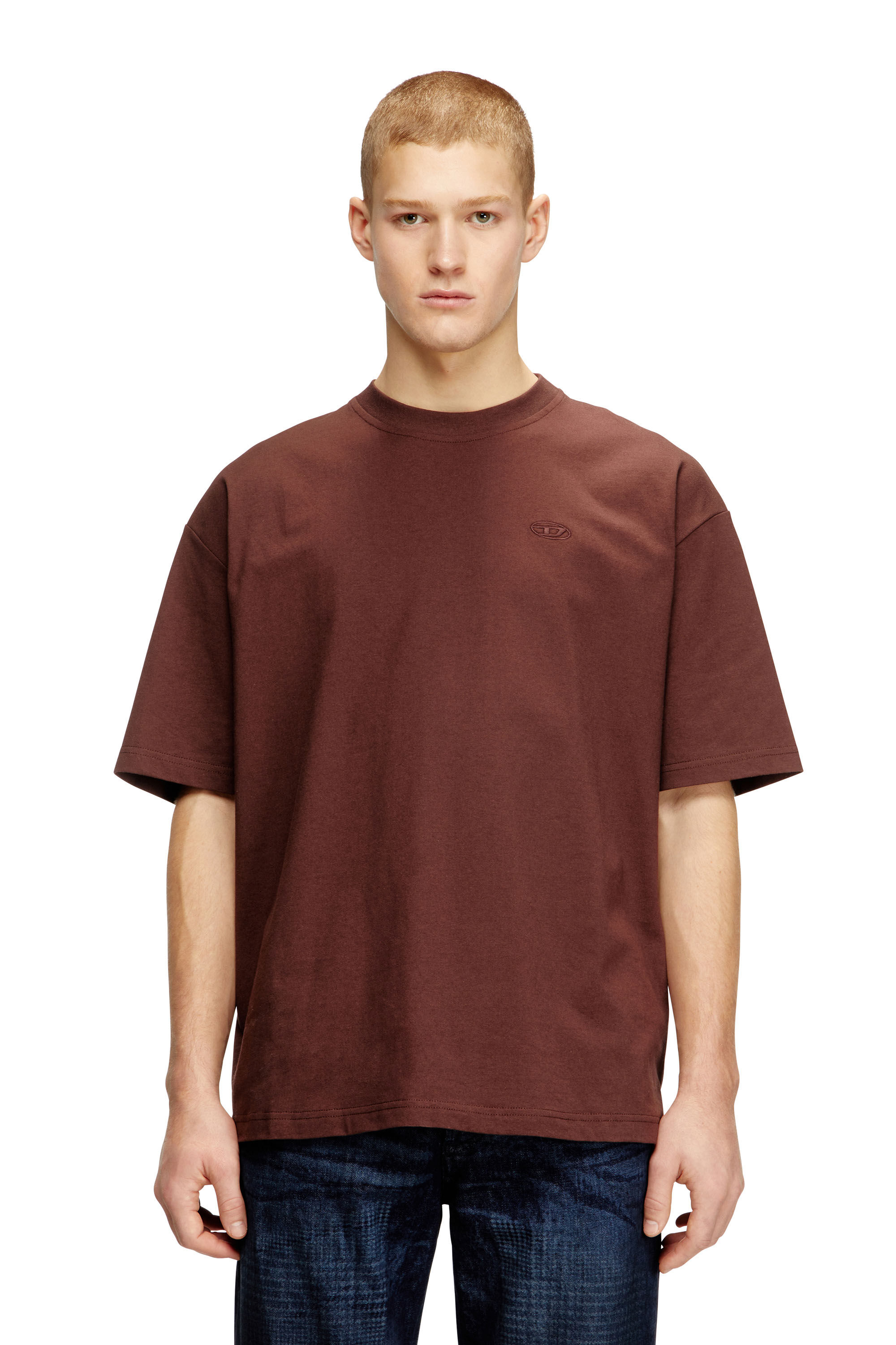 deres Tシャツ　ブラウン Cadiz quarter zip short sleeve shirt | Dickies FI