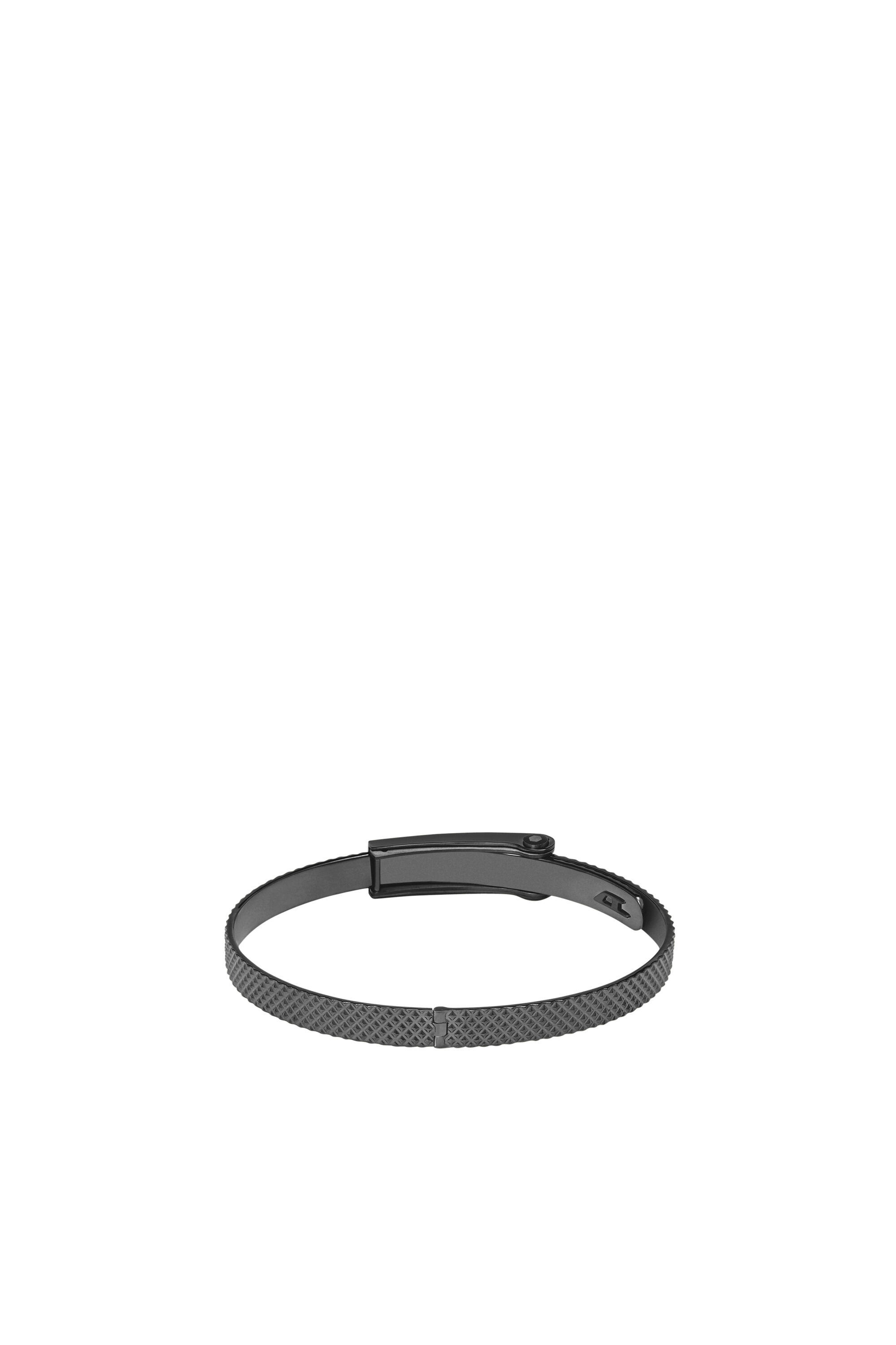DX1358: Gunmetal stainless steel stack bracelet | Diesel
