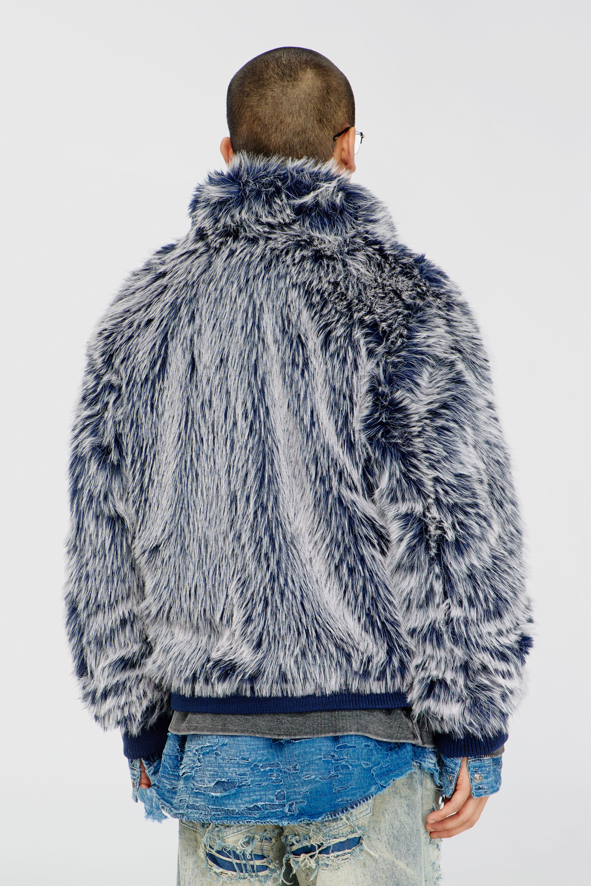 Men's Shaggy winter jacket | Blue | Diesel US