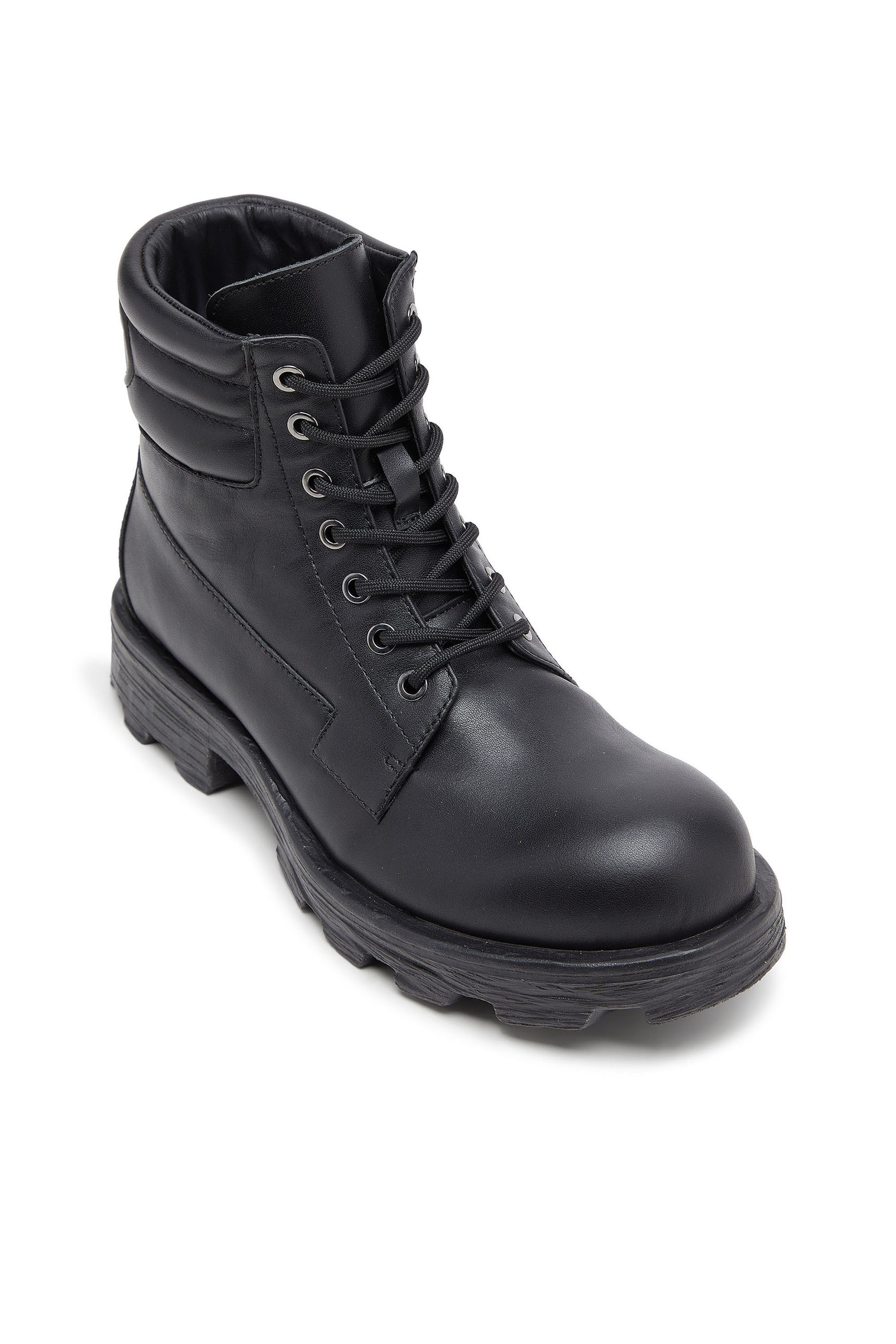 Diesel - D-HAMMER LACE UP, Man's D-Hammer - Combat boots in leather in Black - 6