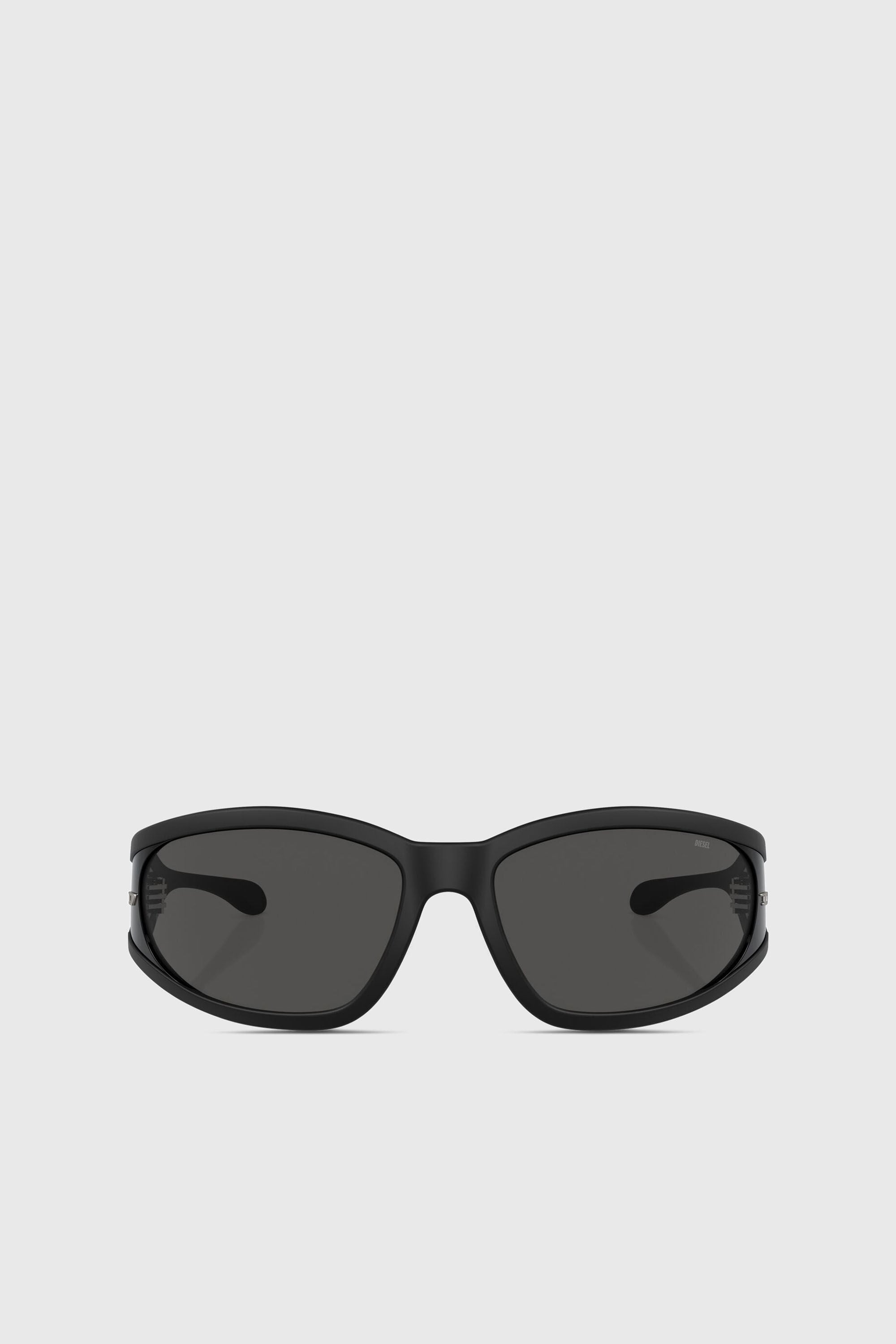 Diesel - 0DL3002, Unisex's Rectangular sunglasses in acetate in Black - 1