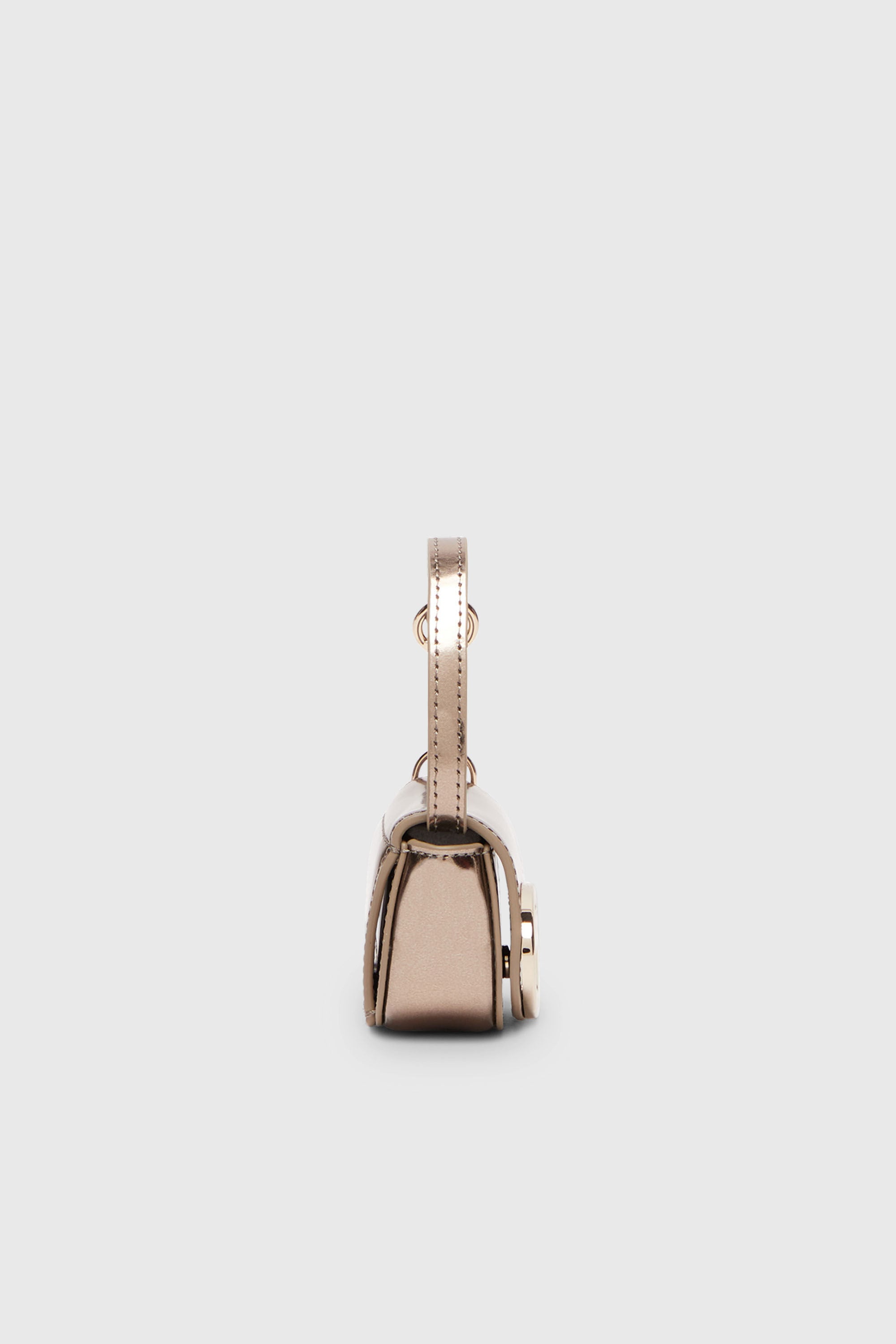 Diesel - 1DR XXS, Colgante para bolso en piel metalizada Mujer in Marr&oacute;n - 3