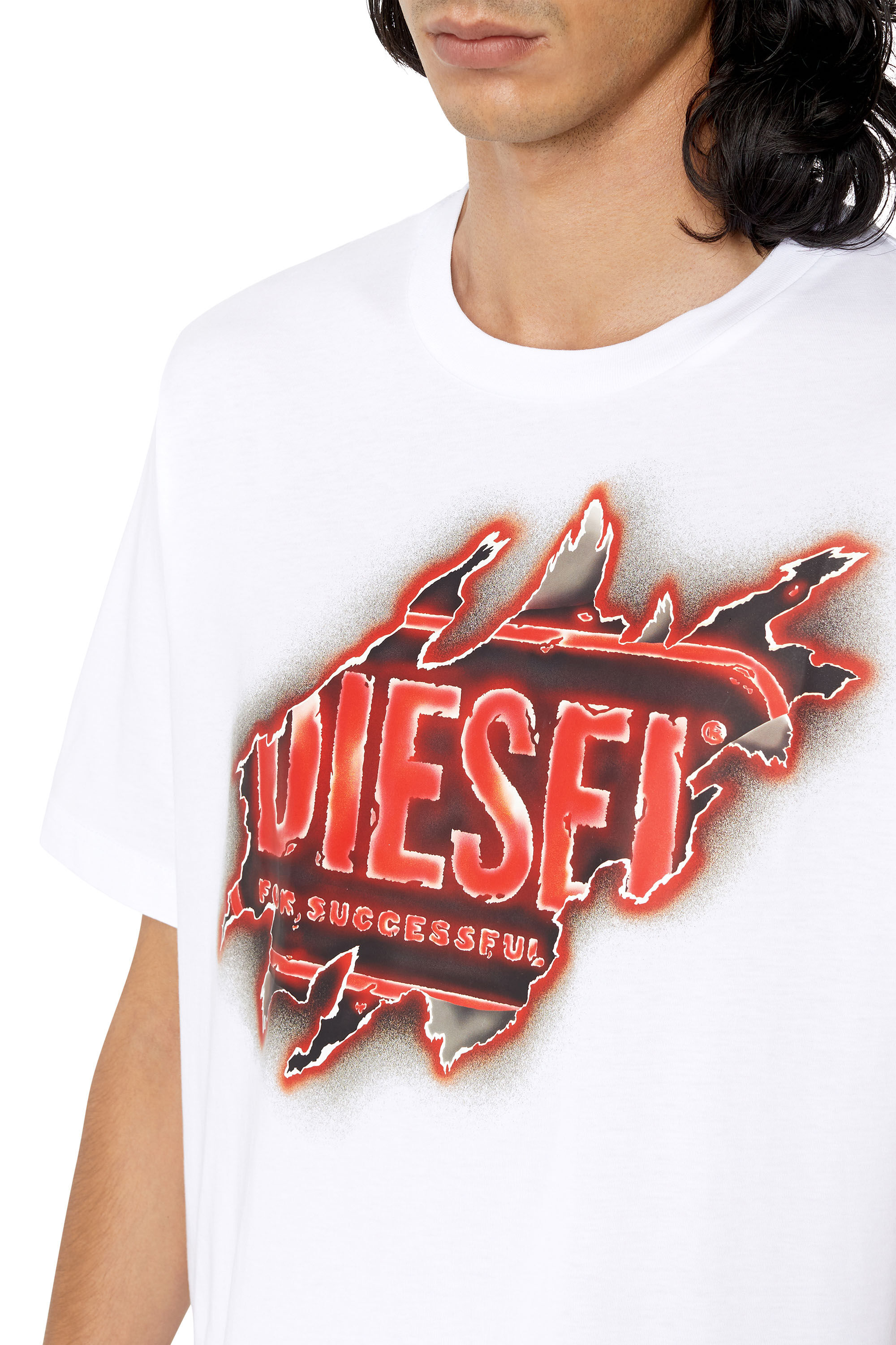 ディーゼル DIESEL 半袖 Tシャツ メンズ T-JUST-E43 T-JUST-E43 Man: T-shirt with graphic logo print | Diesel