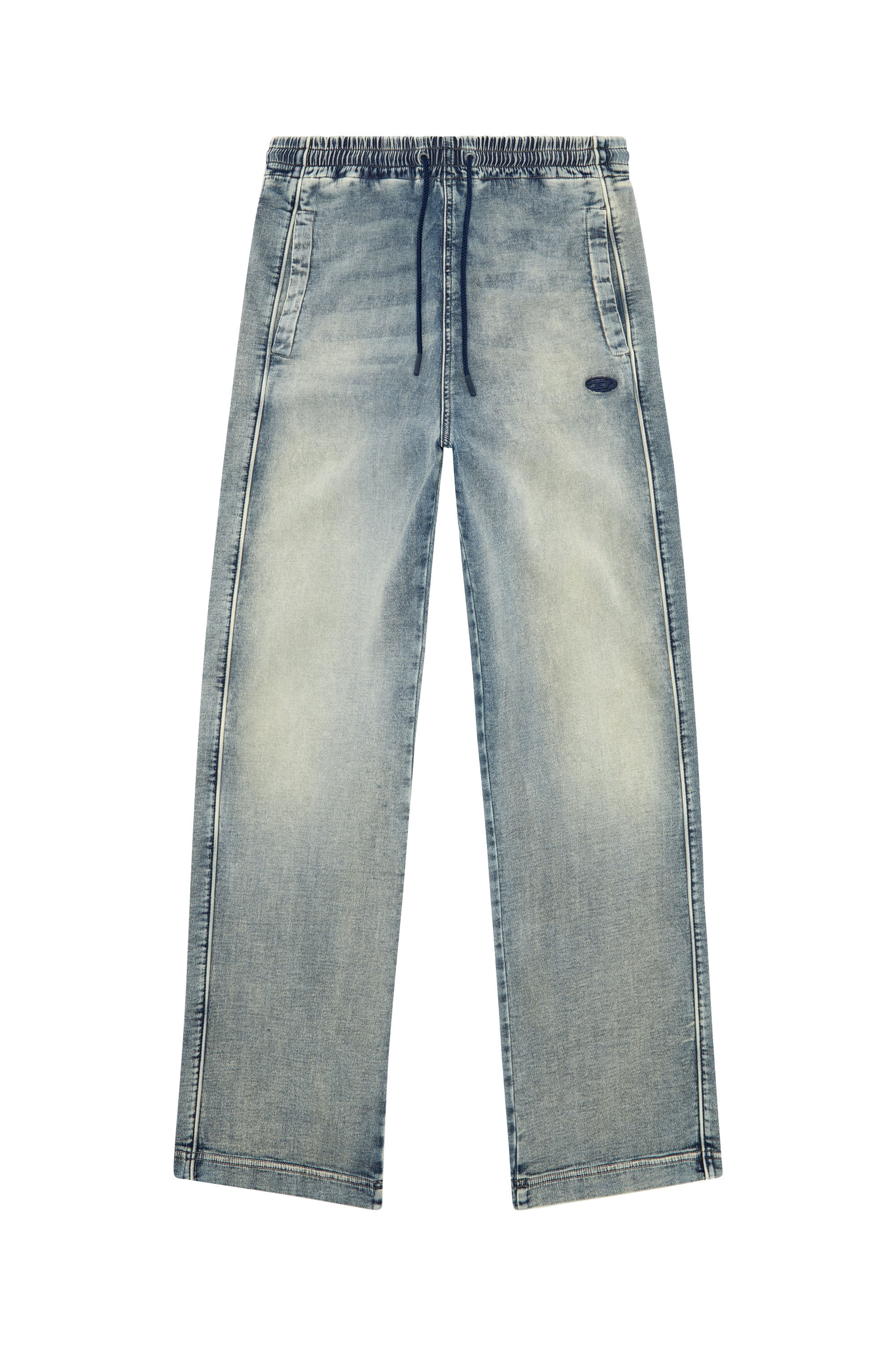Diesel - Unisex's Relaxed D-Martyans Track Denim 068JS, Medium Blue - 2