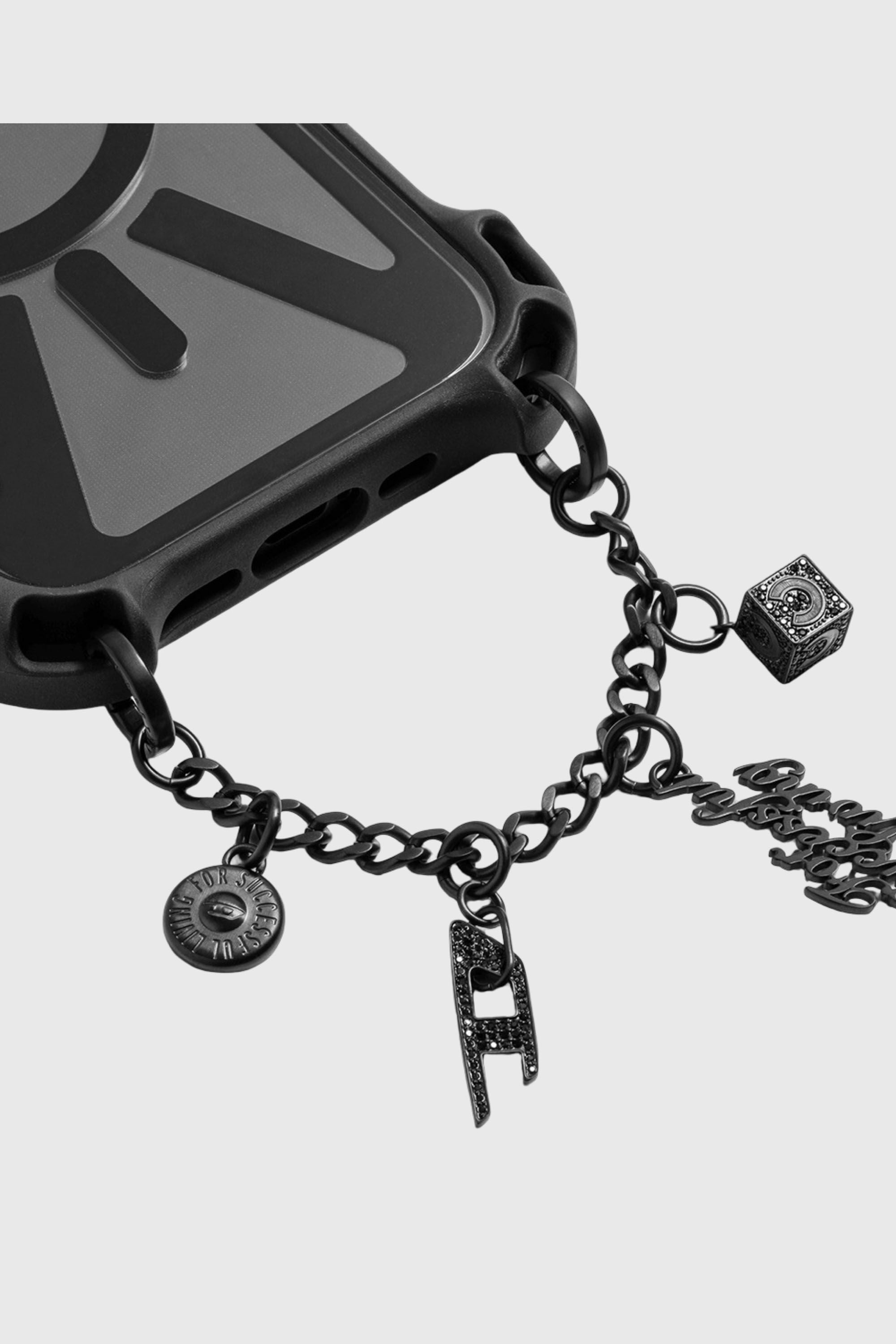 Diesel - 60374 CASETIFY  CHARMS CHAIN, Colgante Fino Plata Unisex in Negro - 3