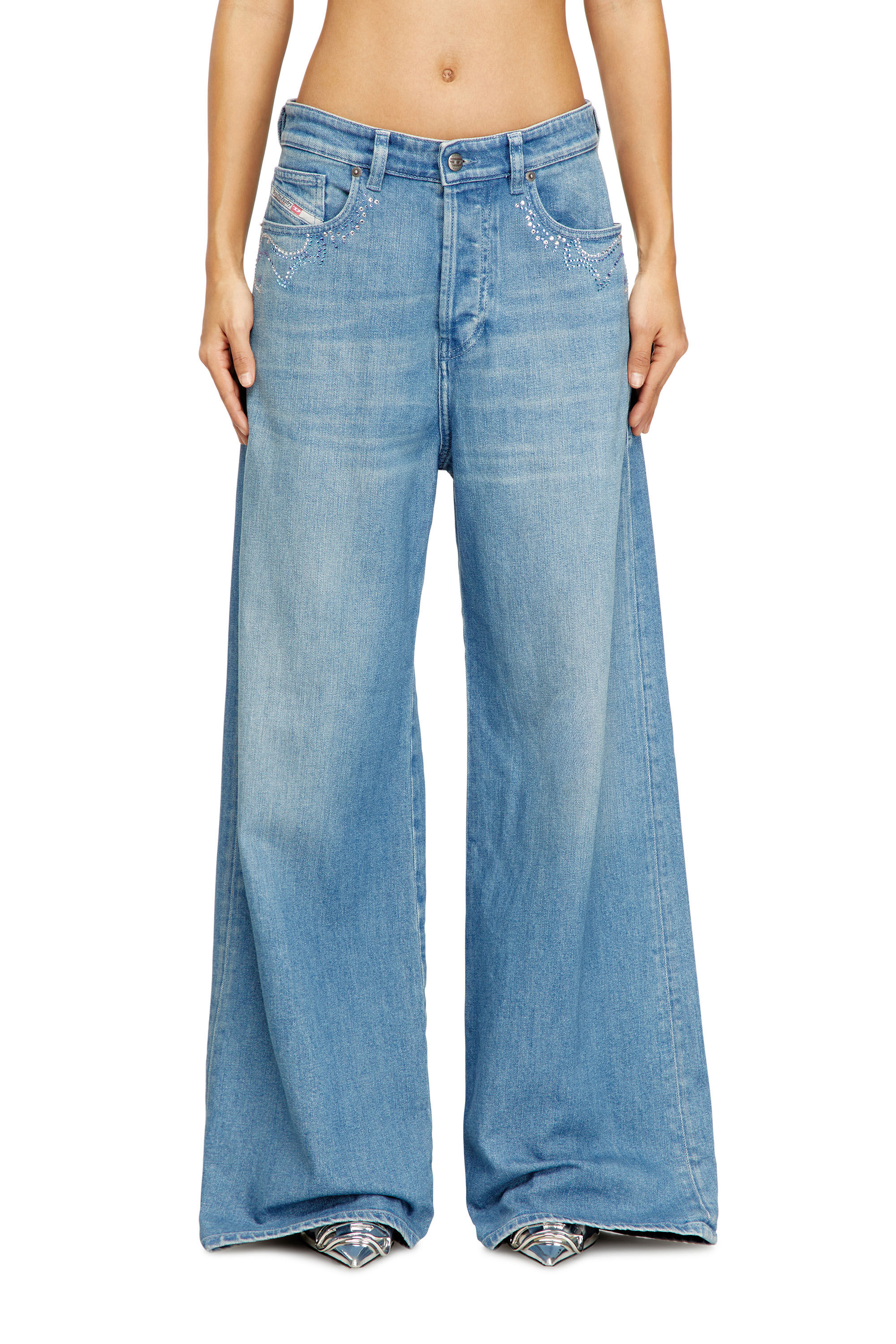 Women's Relaxed Jeans | Medium blue | Diesel 1996 D-Sire
