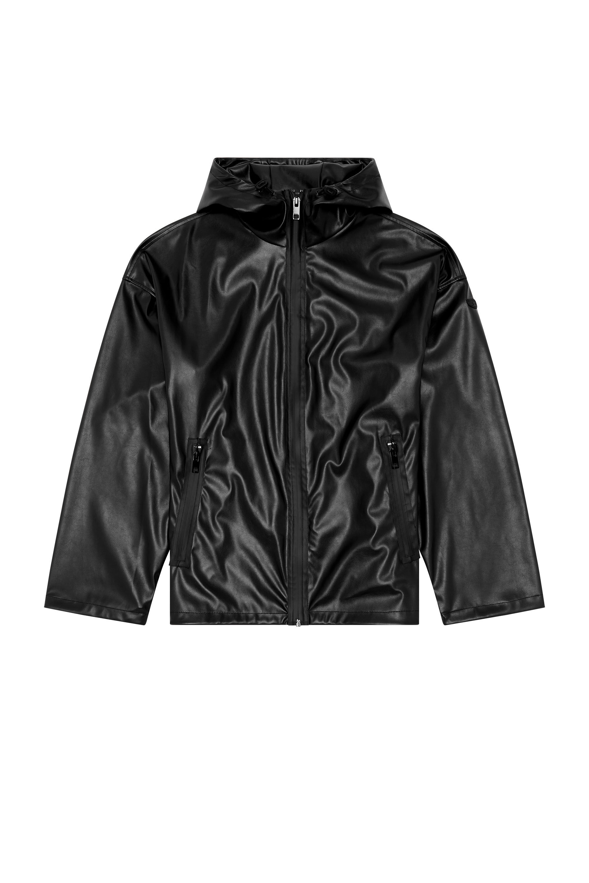 Diesel - J-MICC, Man's Windbreaker in coated fabric in Black - 2