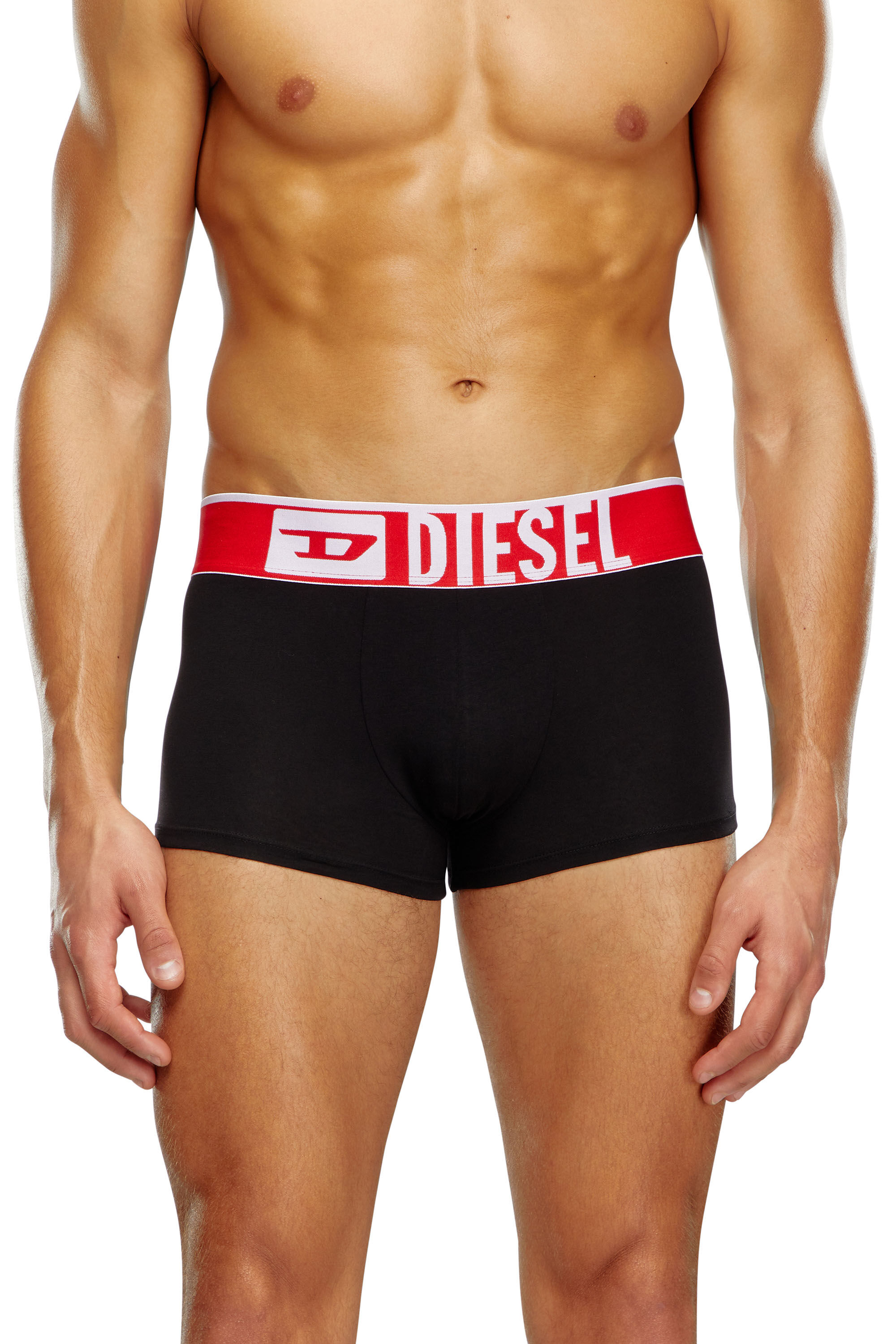 Diesel - UMBX-DAMIENTHREEPACK-XL, Man's Three-pack boxer briefs with XL logo in Red/Black - 1