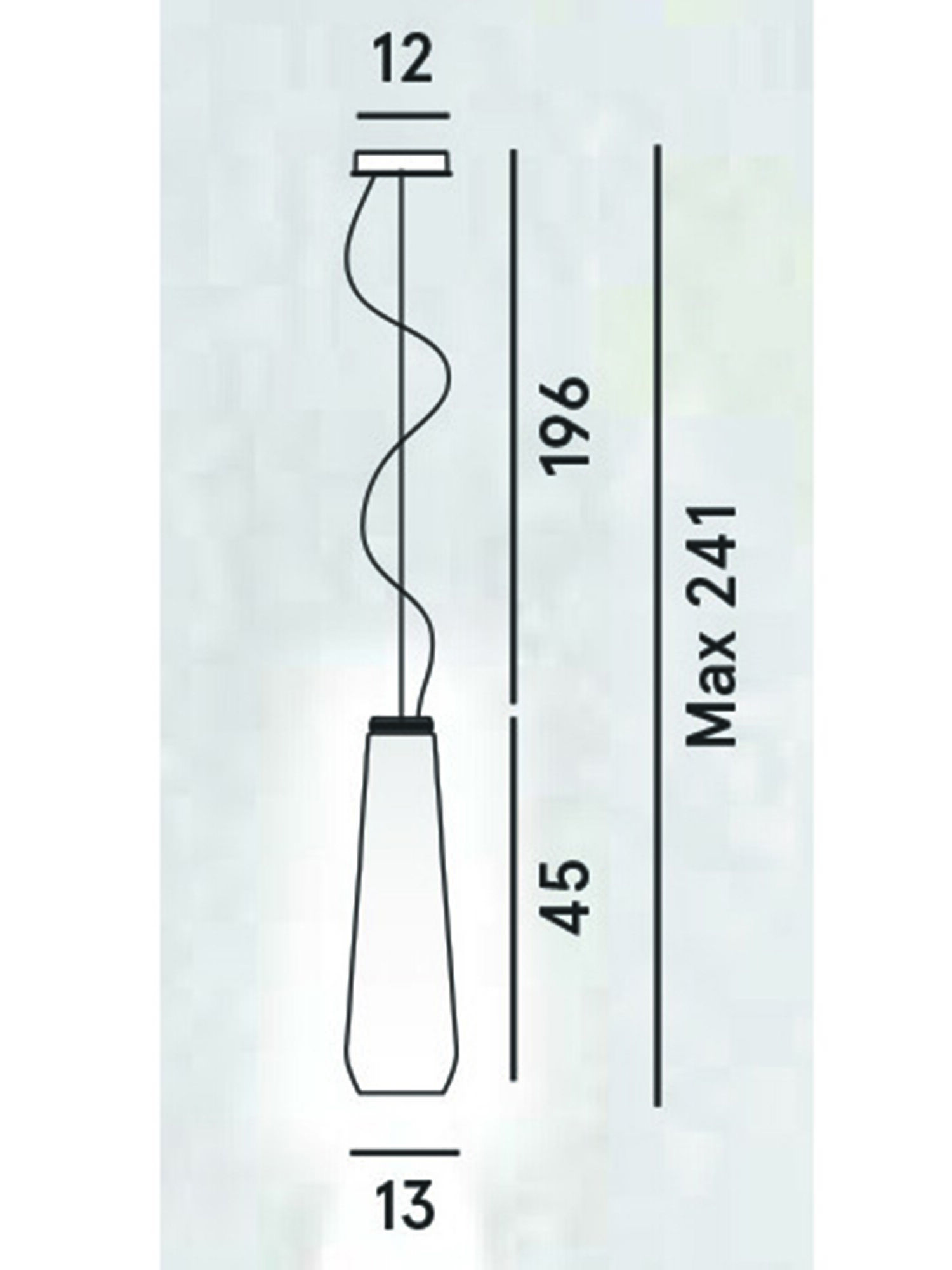 Diesel - GLAS DROP, Unisex's Suspended lighting in blown glass in Grey - 2