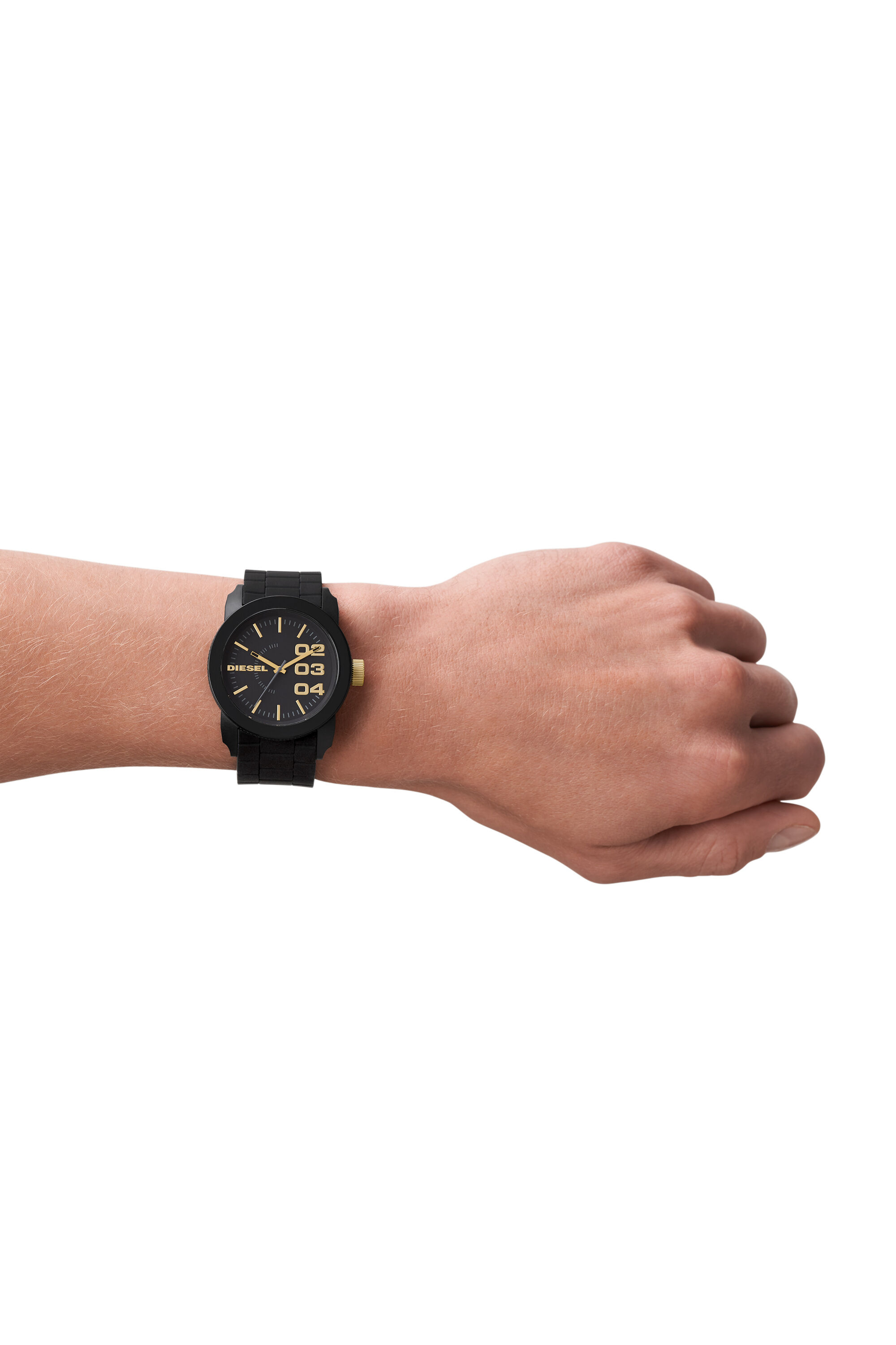 DZ1972: Black and gold women's round dial watch | Diesel