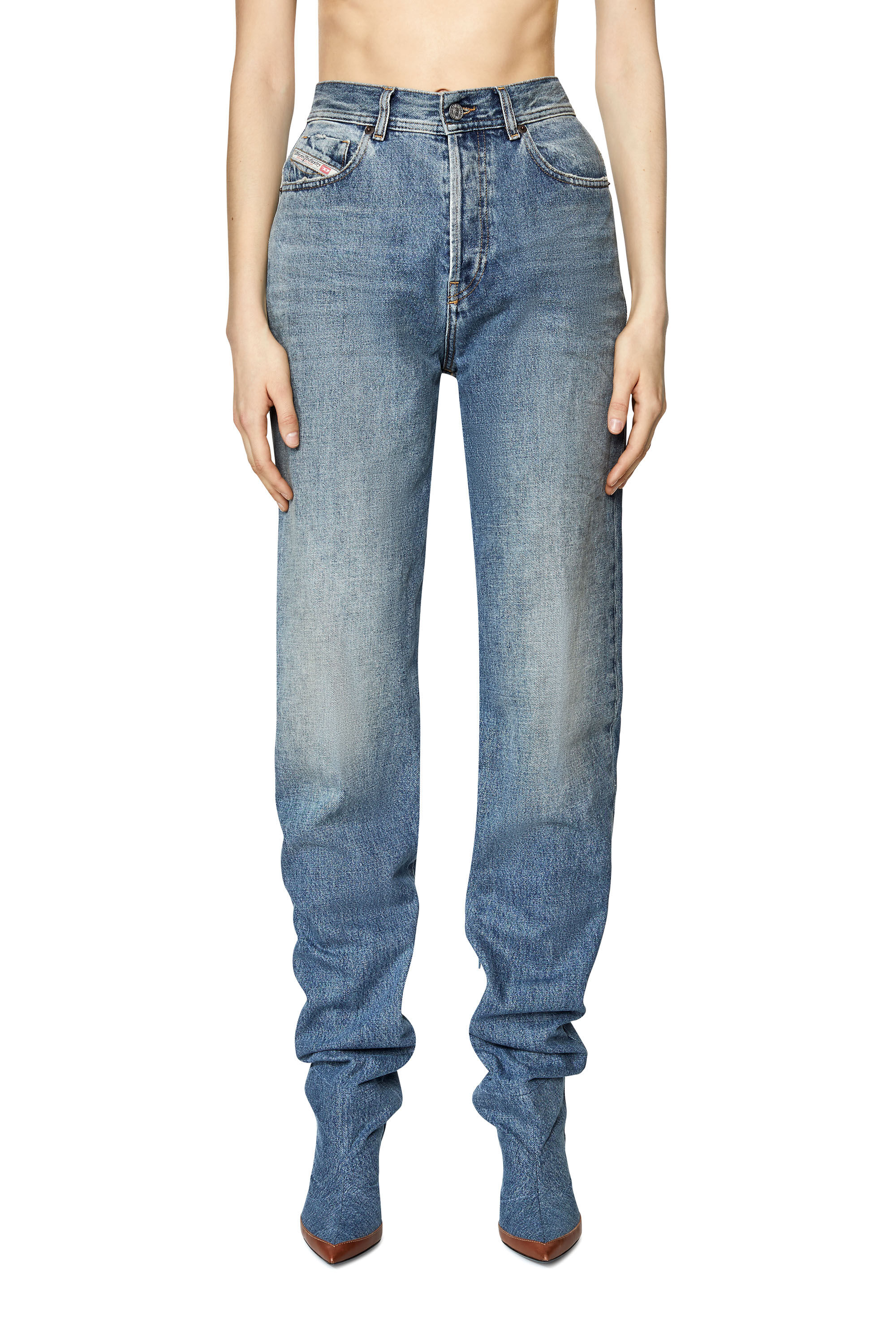Diesel - Female's Regular Jeans 1956 D-Tulip 007A7, Medium Blue - 3