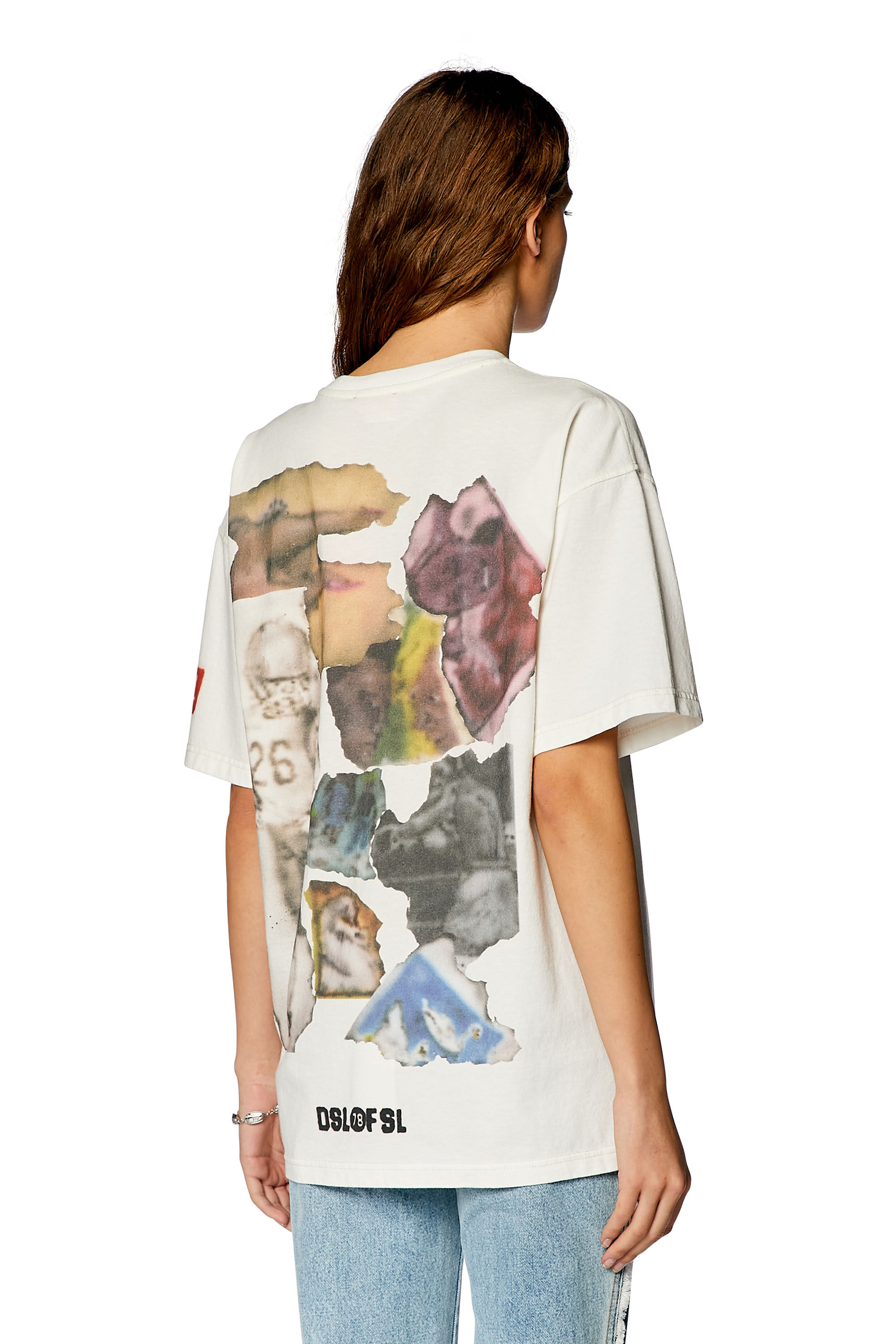 Diesel - T-BUXT-N8, Female's T-shirt with airbrush body prints in White - 4