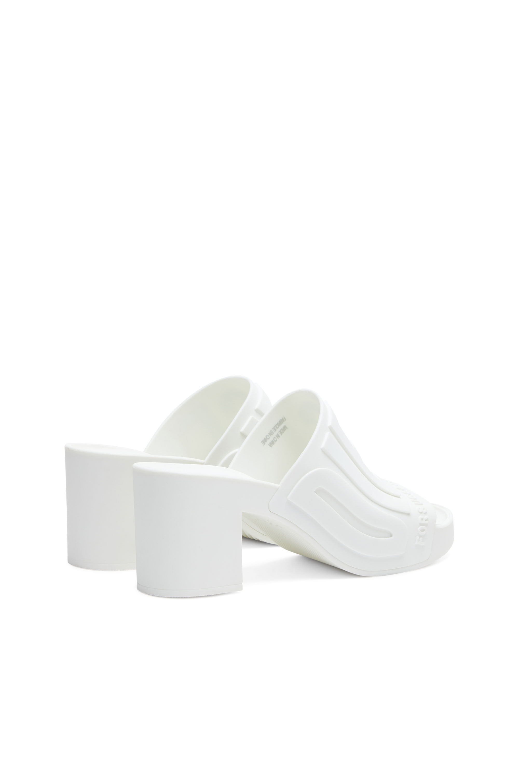 Diesel - SA-PAMELA H, Sa-Pamela-Claquettes de piscine à talons en caoutchouc Femme in Blanc - 3