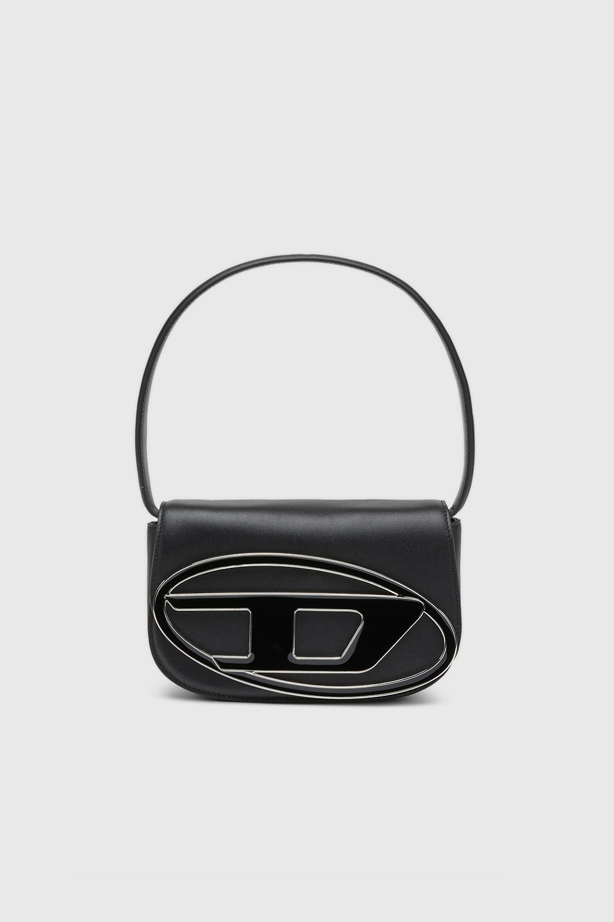 Diesel - 1DR, 1DR-Bolso ic&oacute;nico de hombro de cuero napa Mujer in Negro - 2