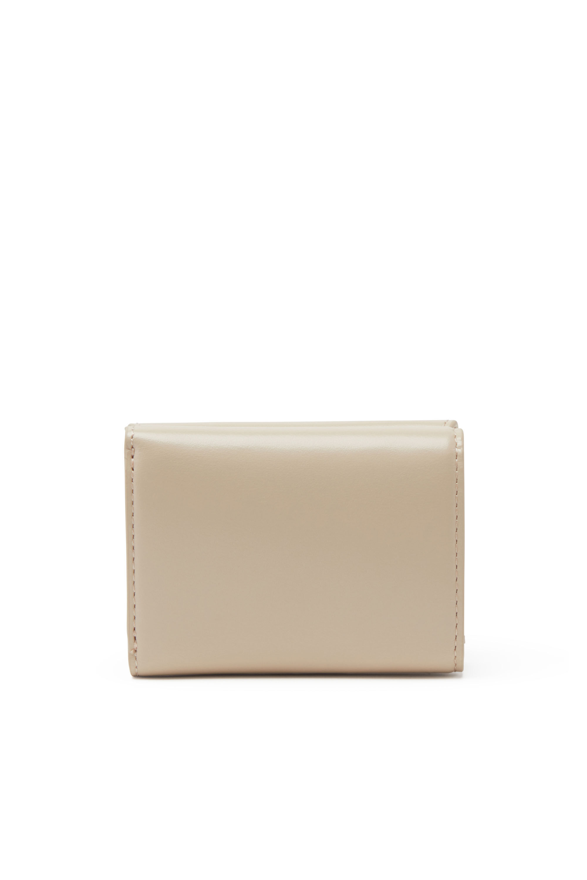 Women's Tri-fold wallet in leather | Beige | Diesel