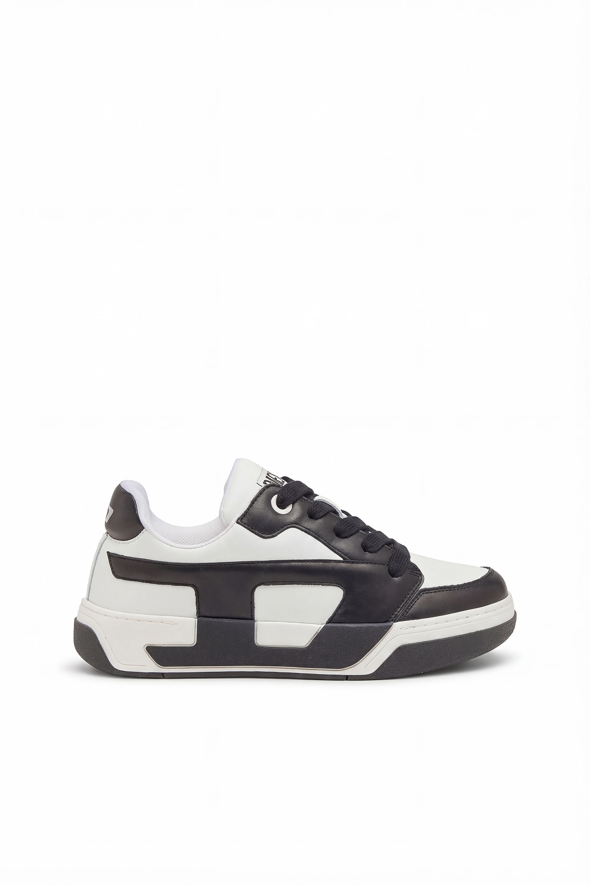 Men's D-Ollie-Sneakers in colour-block leather | White | Diesel US
