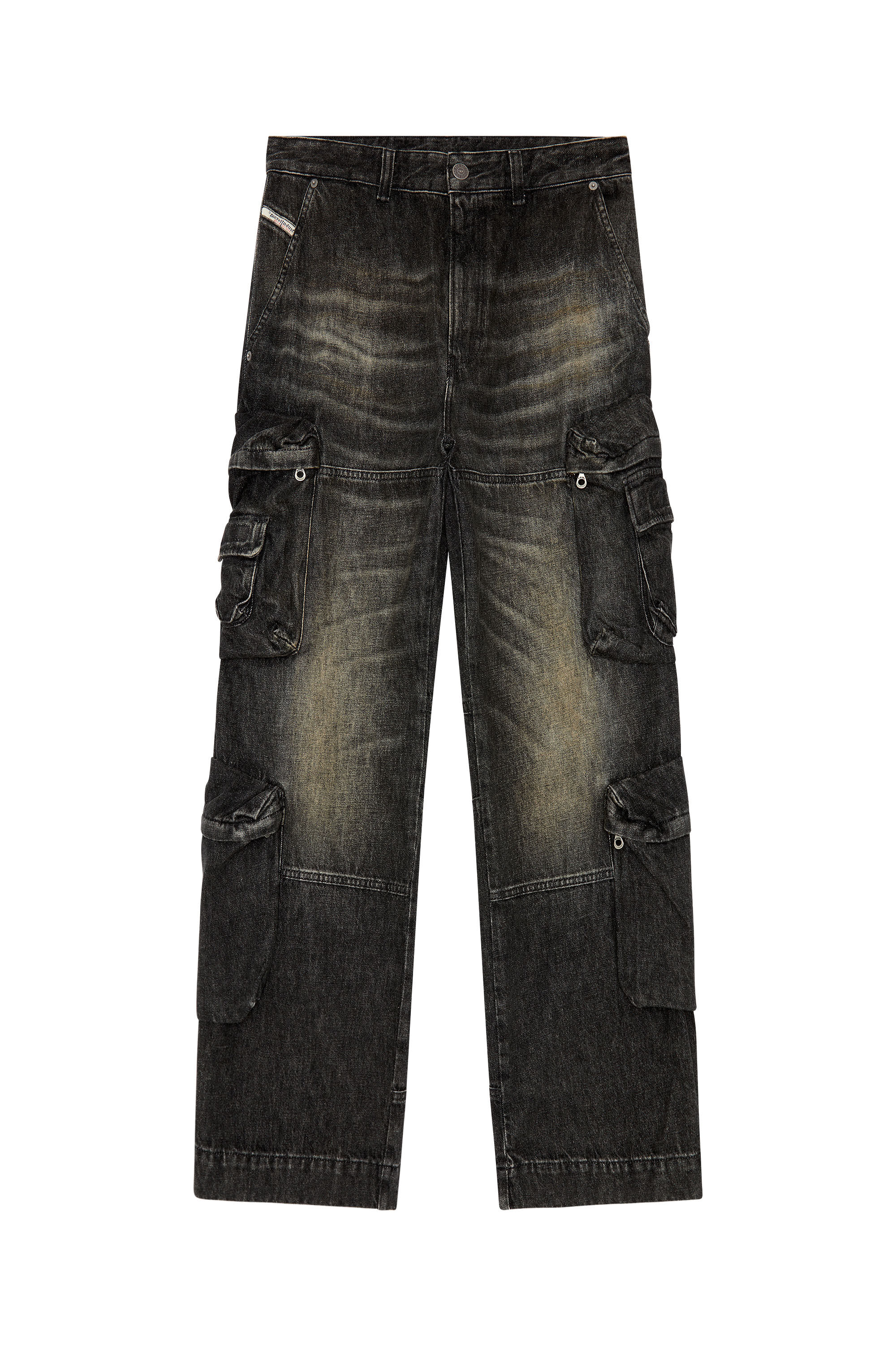 Diesel - Male's Relaxed Jeans D-Fish 0GHAA, Black/Dark Grey - 2