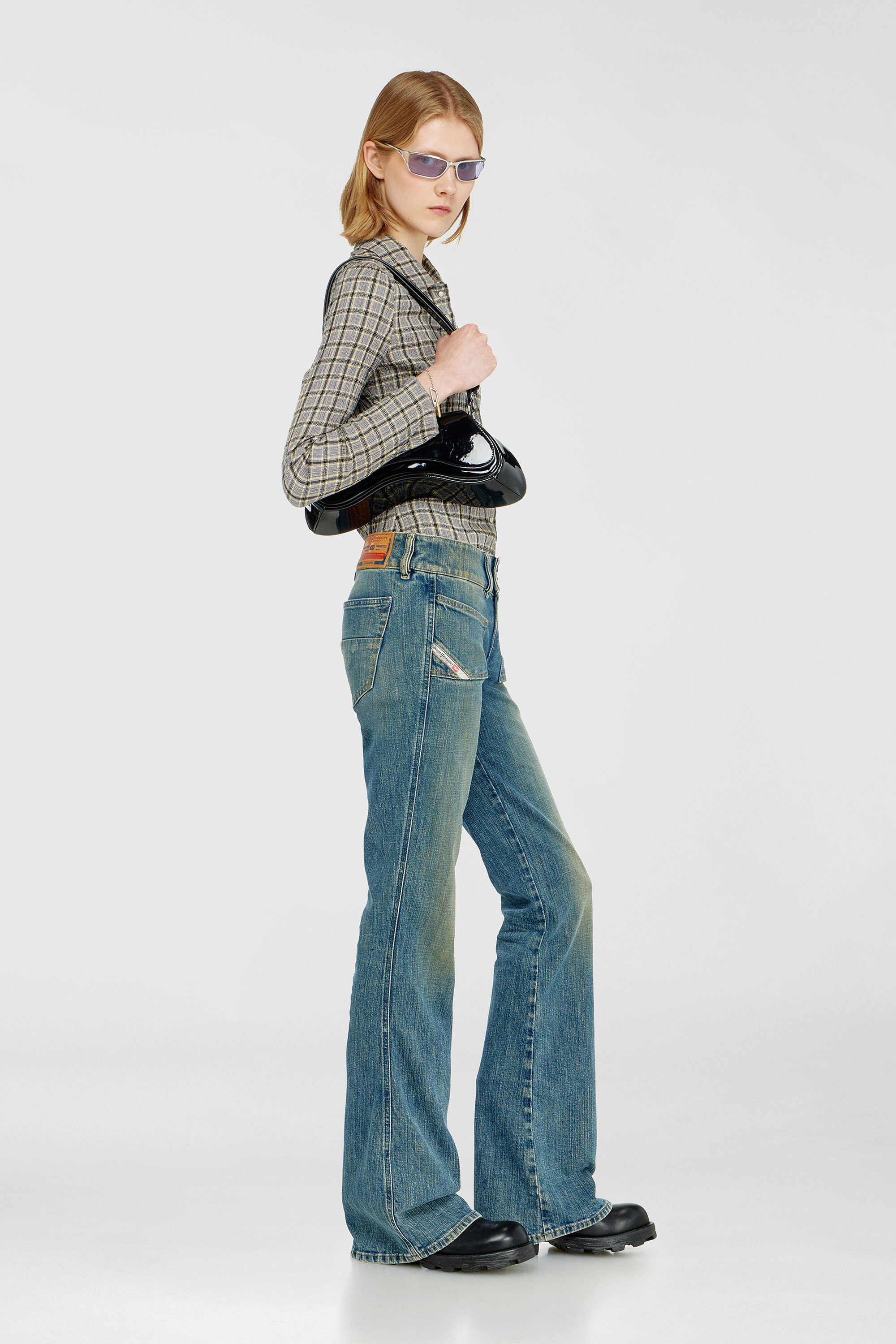 パンツ 00s diesel archive bootcut jeans y2k Women's Bootcut Jeans | Low Waist D-Hush | Medium blue | Diesel US