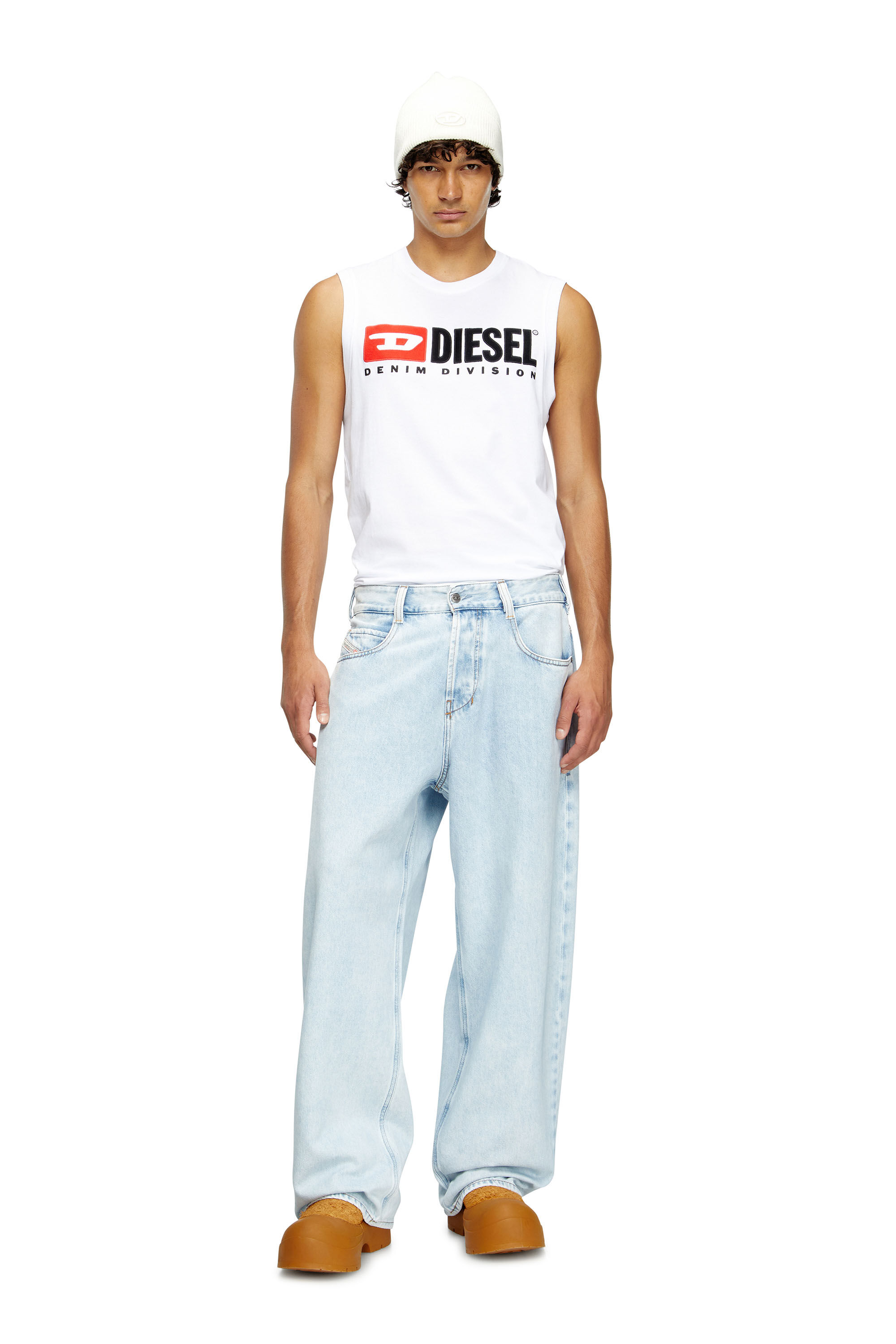 Diesel - Relaxed Jeans 1997 D-Enim 09M74 Mixte, Bleu Clair - Image 1