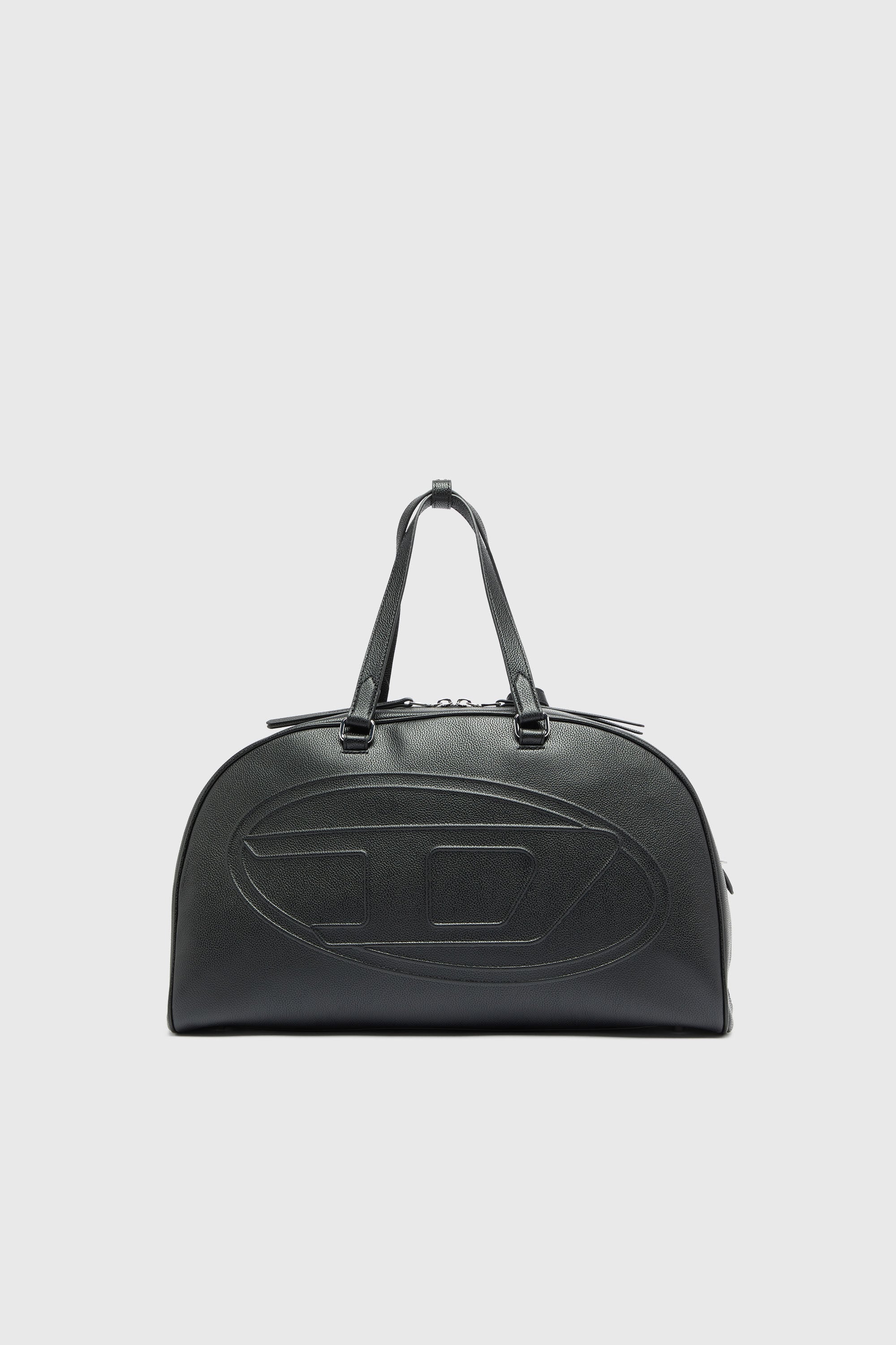 Diesel - 1DR DOME DUFFLE, Unisex's 1DR Dome - Leather travel bag with Oval D logo in Black - 1