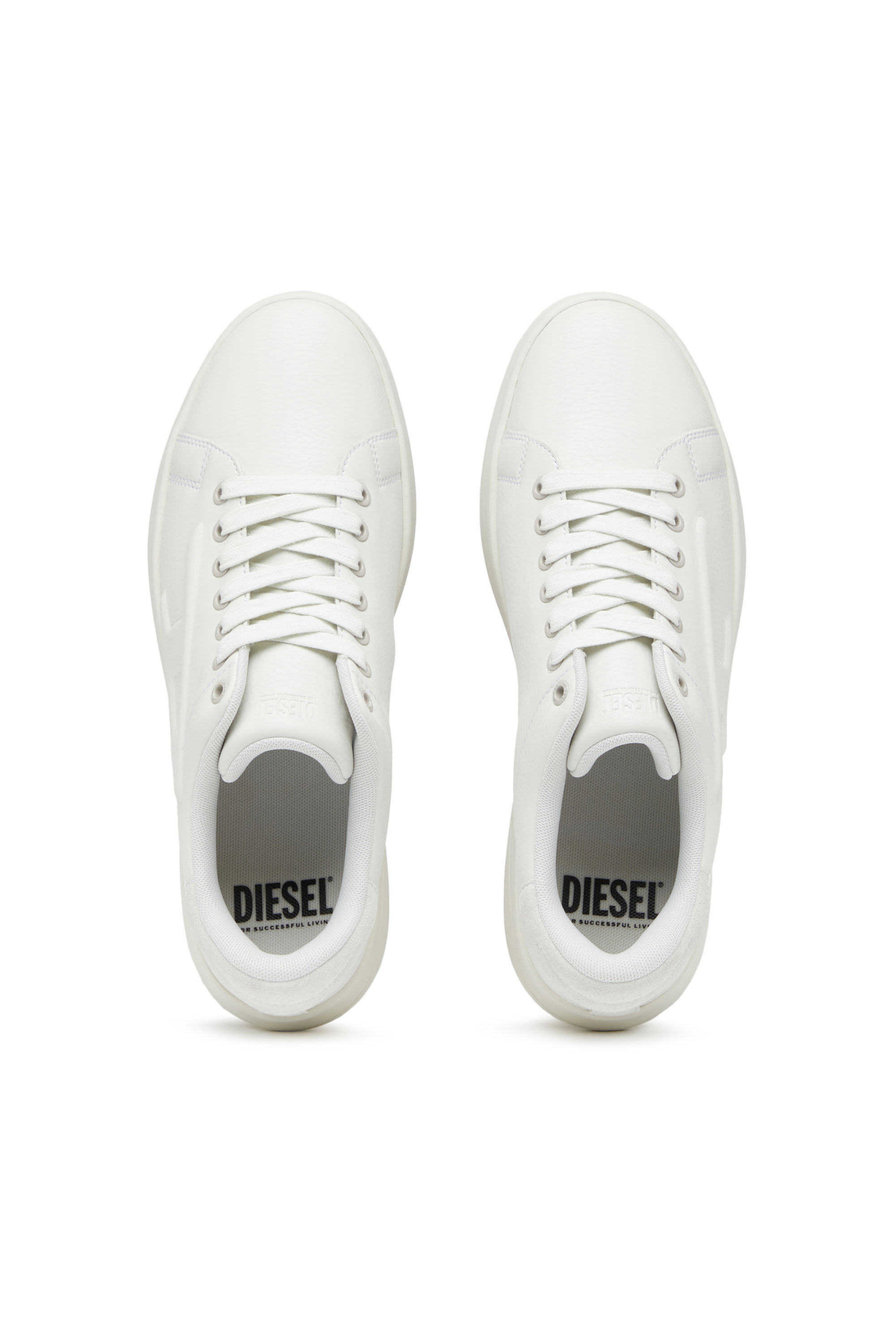 Diesel - S-ATHENE LOW W, Female's S-Athene Low-Sneakers with embossed D logo in White - 4