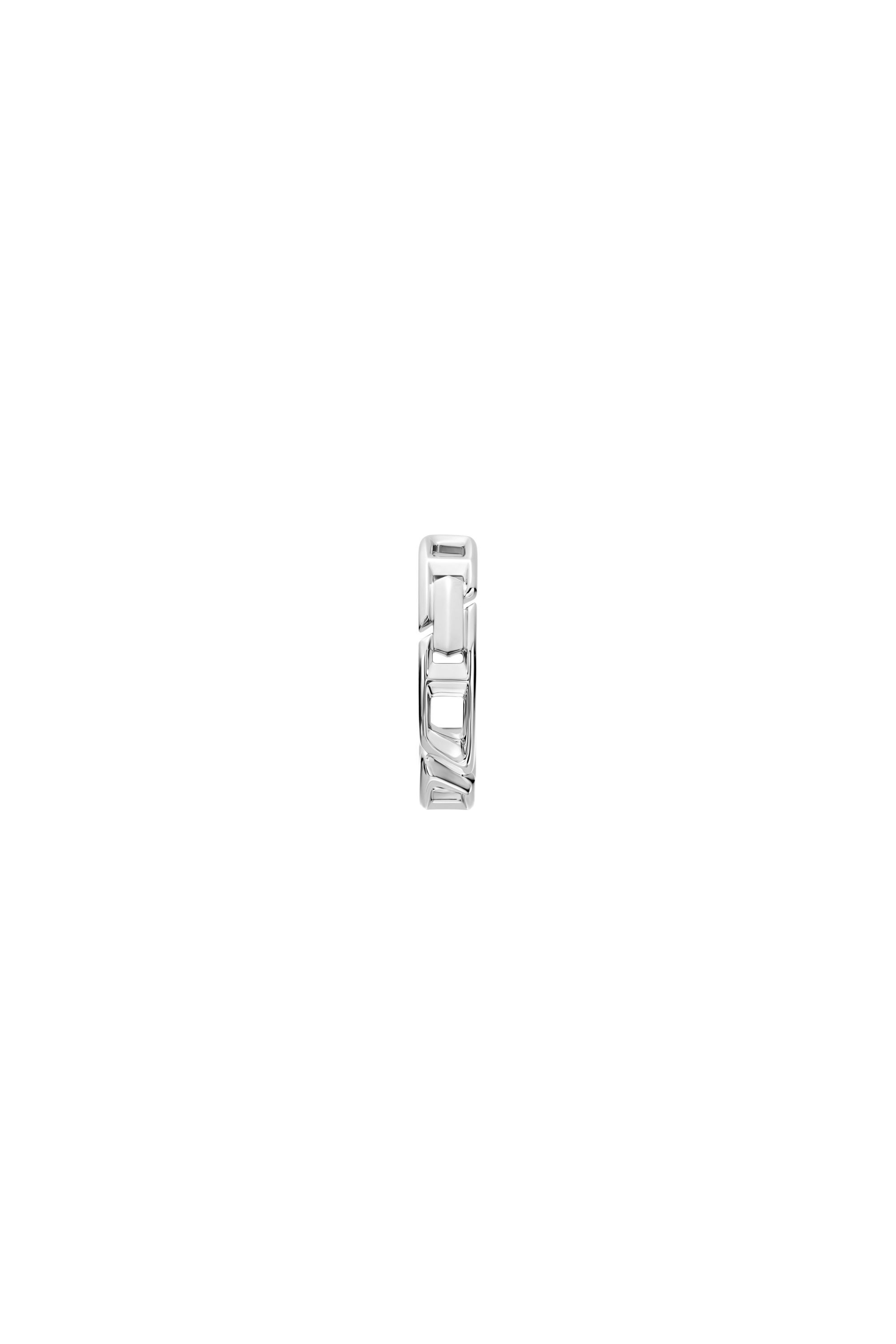 Women's Sterling silver hoop earring | Silver | Diesel